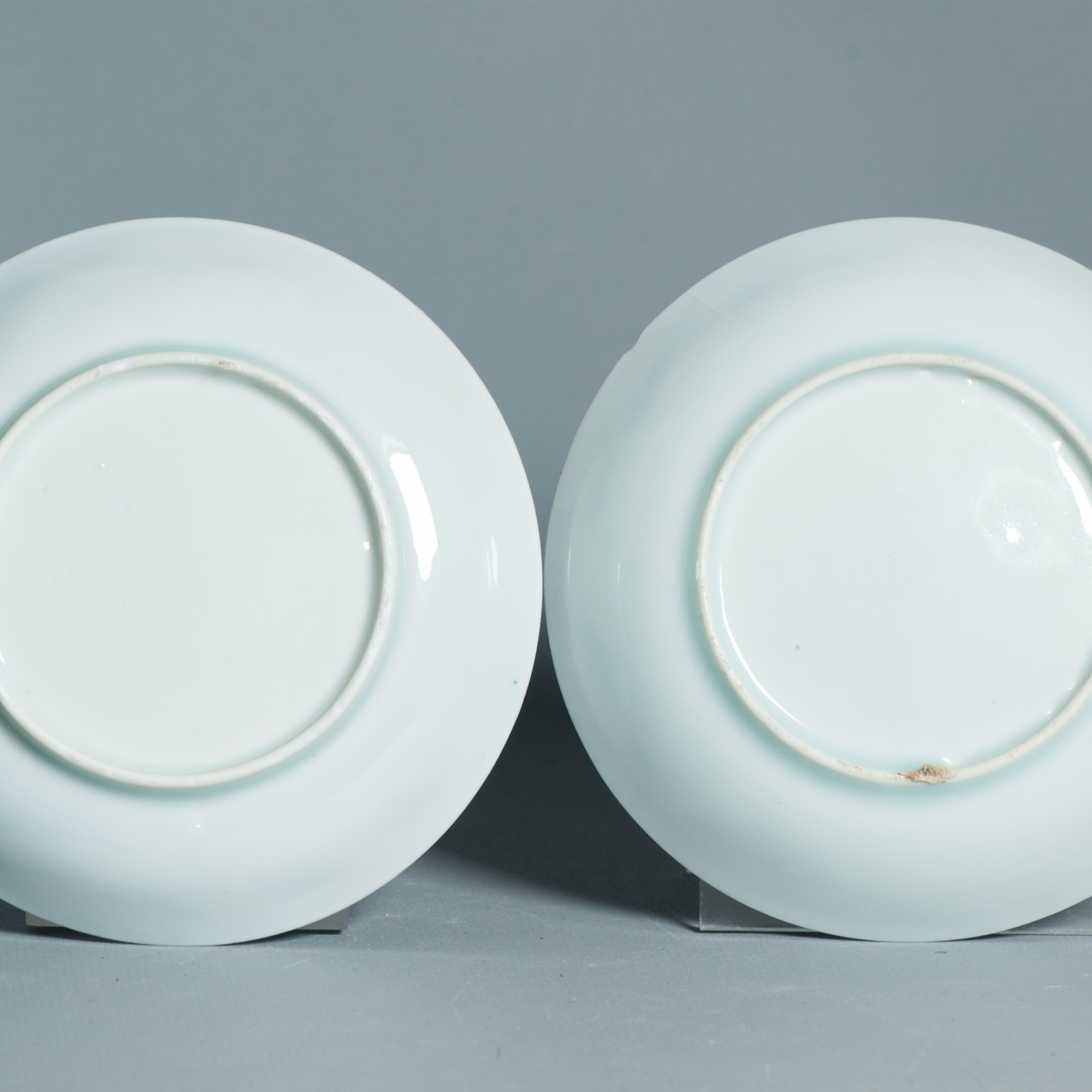 Set Antique Kangxi Period Chinese porcelain Dishes Literatus on Horse & Servant - Image 2