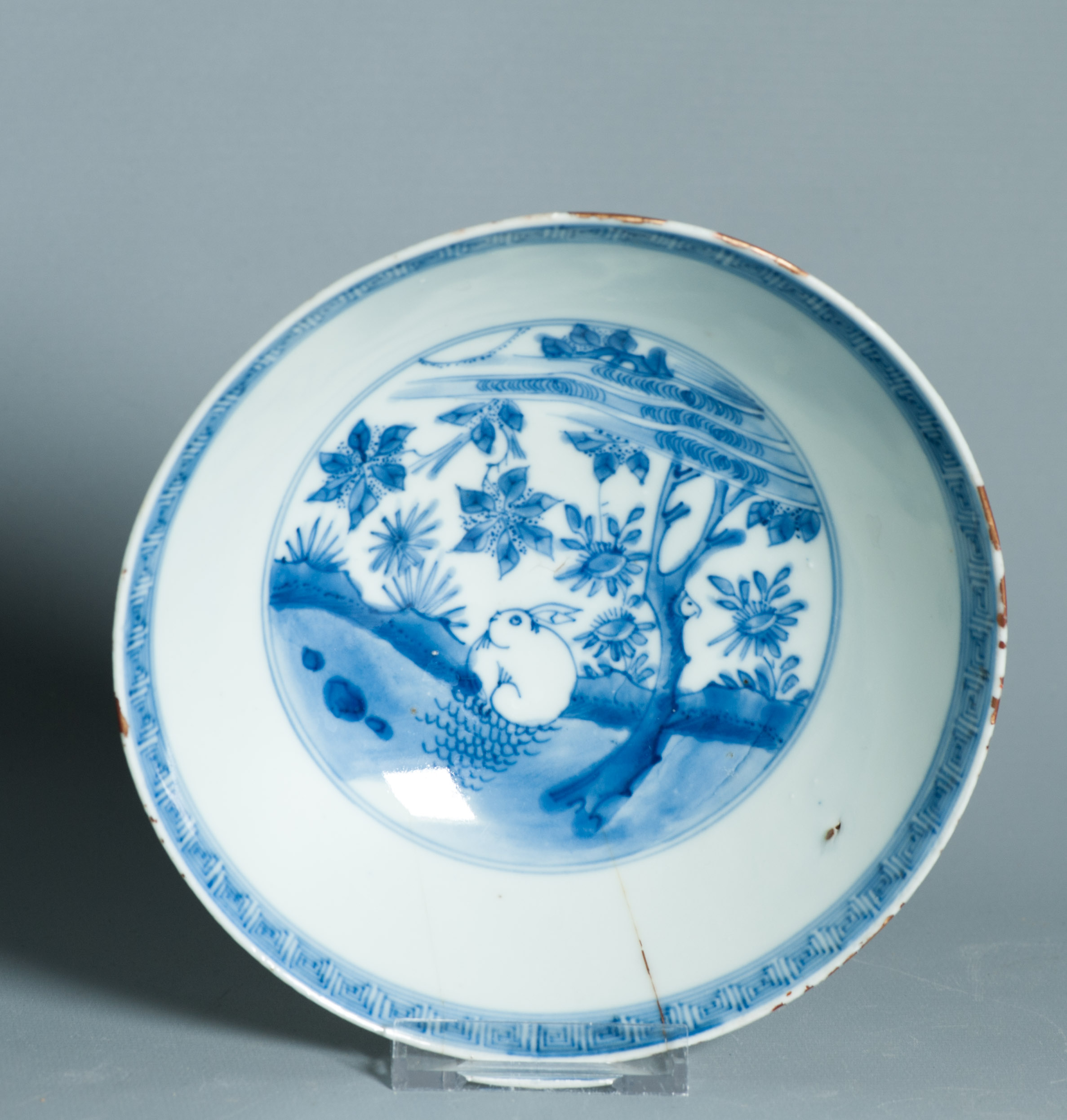 Antique Ming Transitional period Chinese Porcelain Kosometsuke HARE bowl marked - Image 8