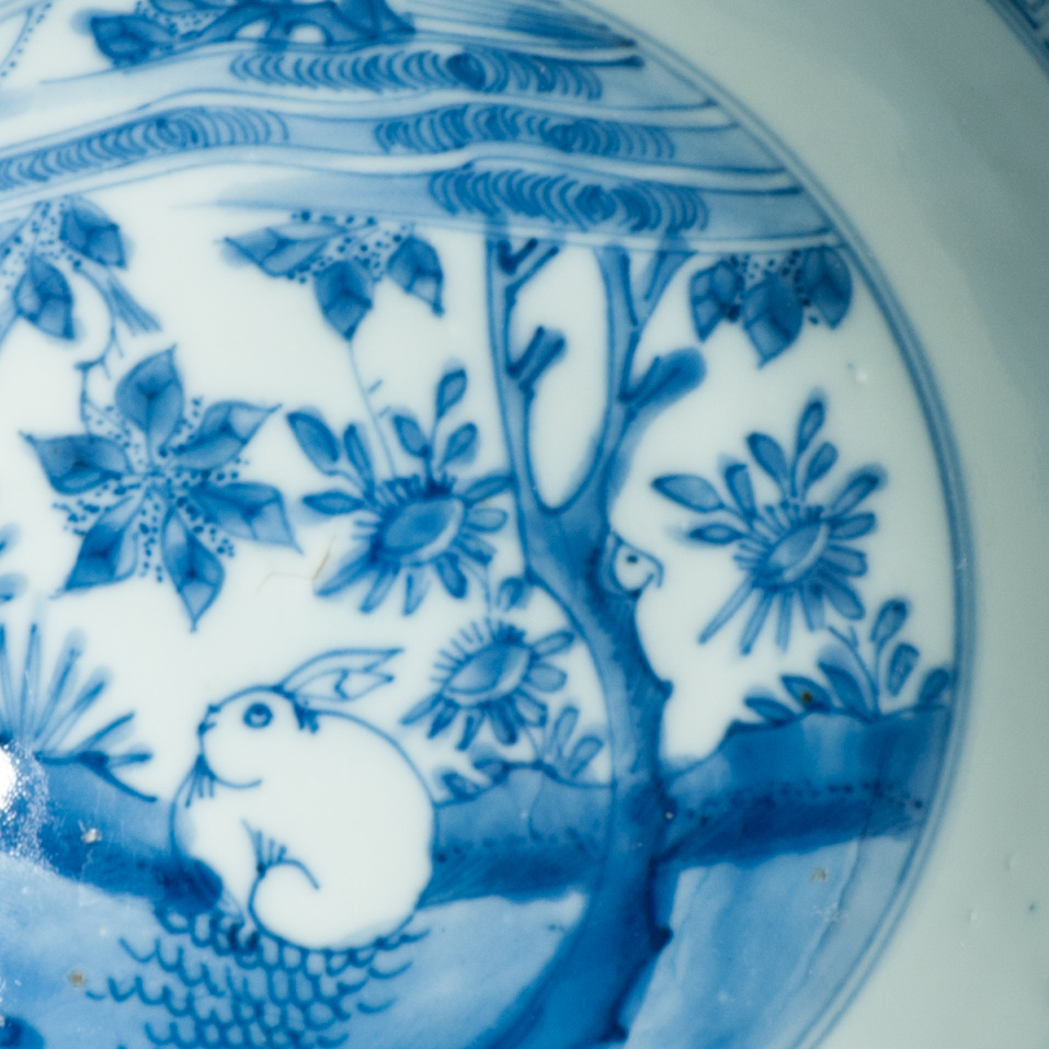 Antique Ming Transitional period Chinese Porcelain Kosometsuke HARE bowl marked - Image 9