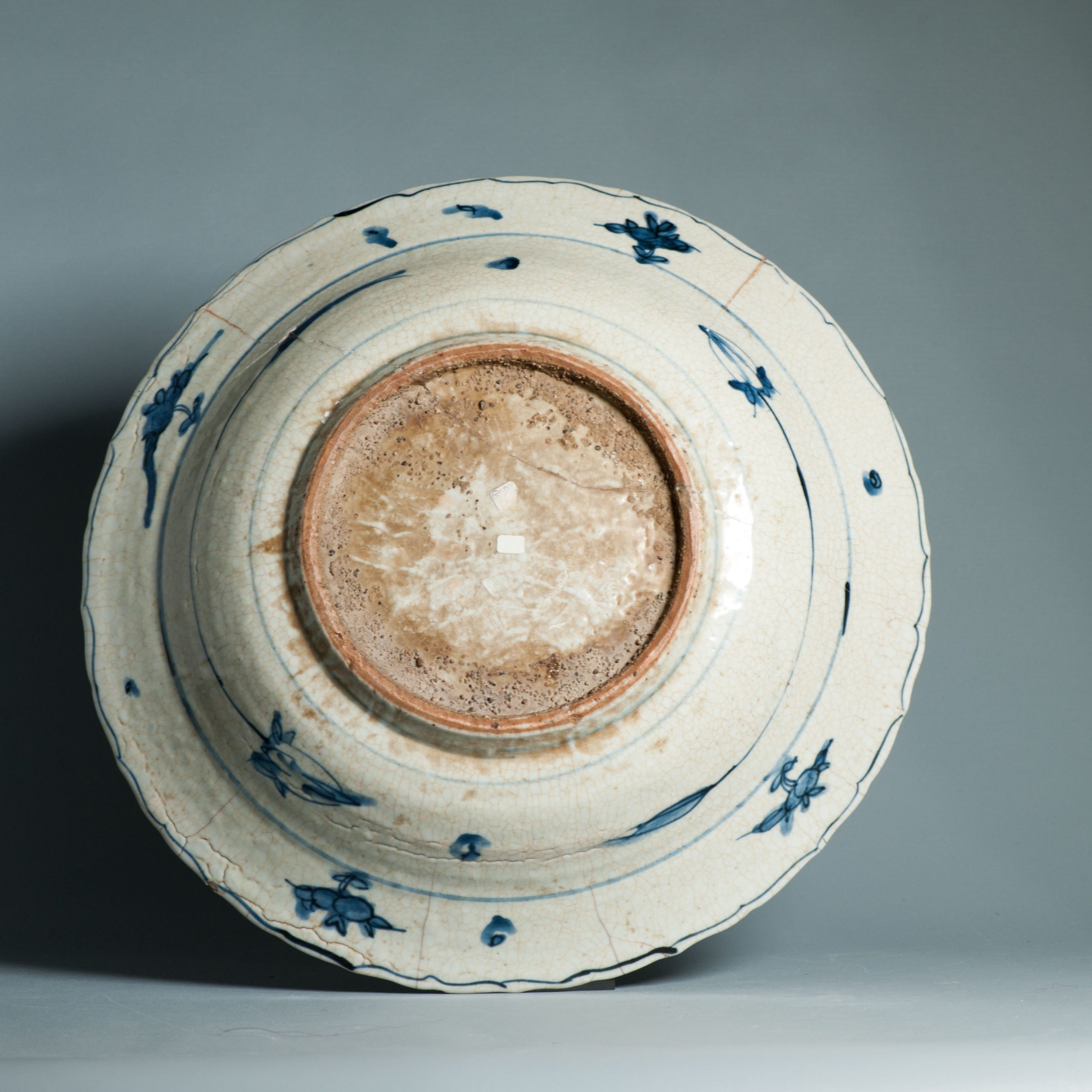Antique Chinese Porcelain Zhangzhou Swatow 16C Ming Dynasty Plate Blue White - Image 4