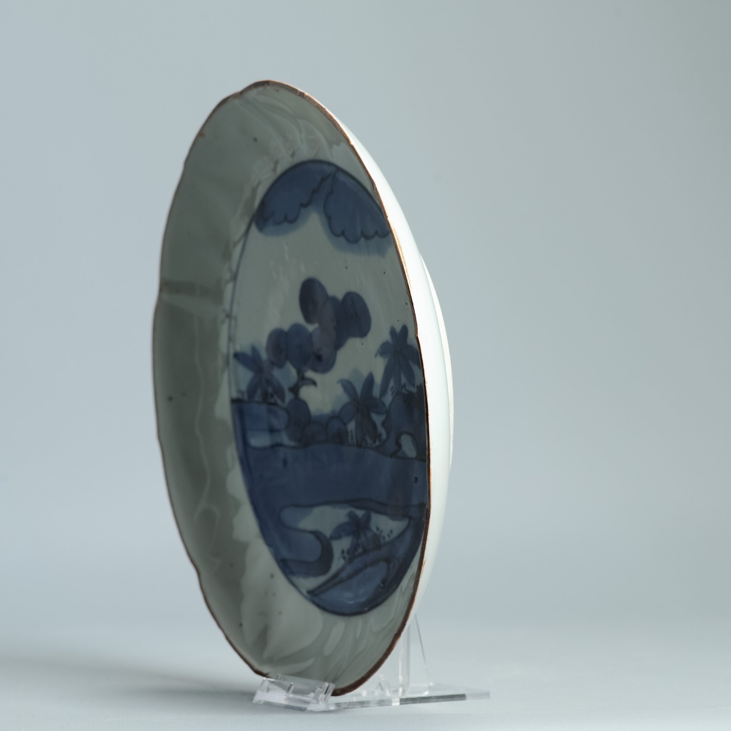 Antique Edo Very Old Japanese Shoki Imari Plate ca 1640-1660 Arita Japan Porcelain - Image 11