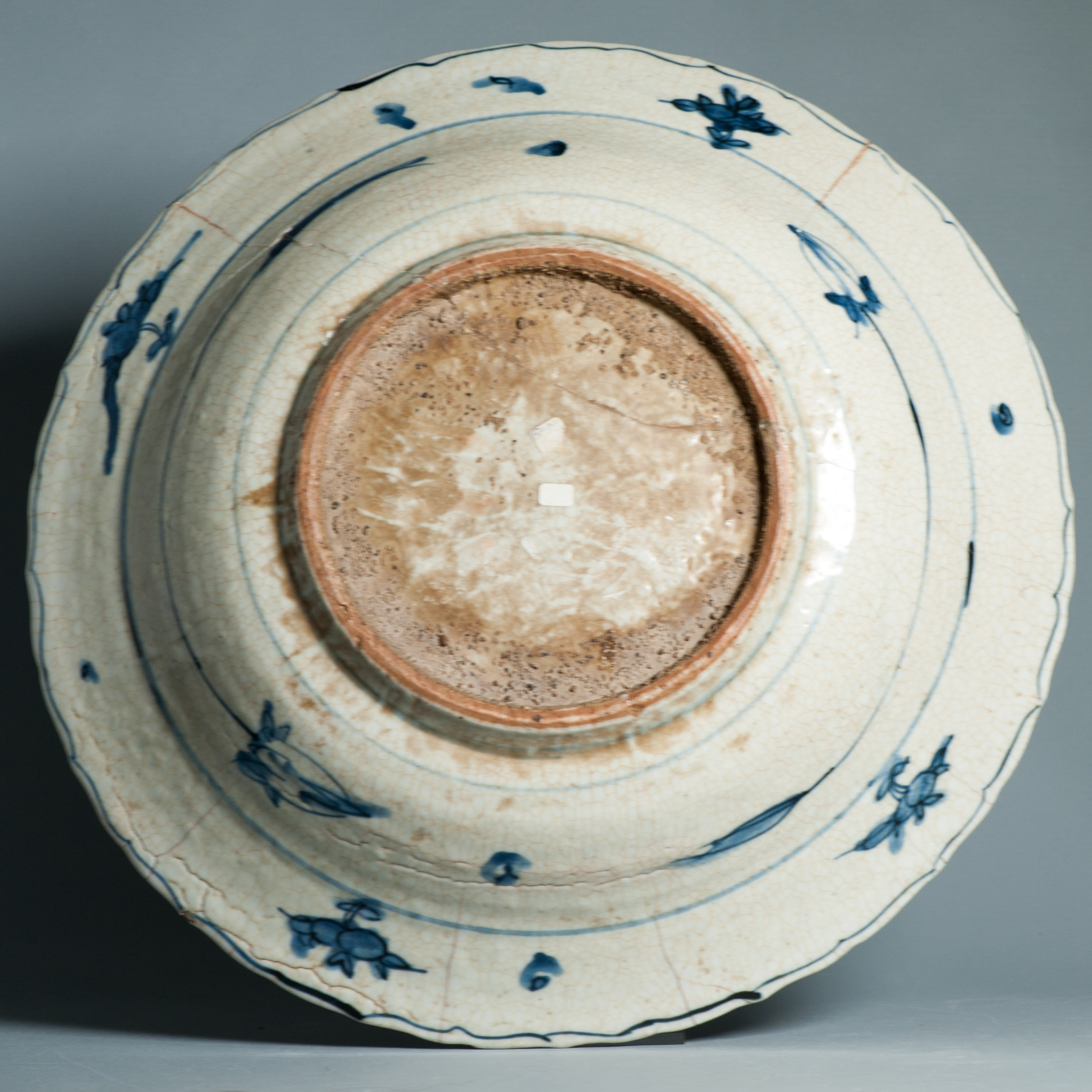 Antique Chinese Porcelain Zhangzhou Swatow 16C Ming Dynasty Plate Blue White - Image 5