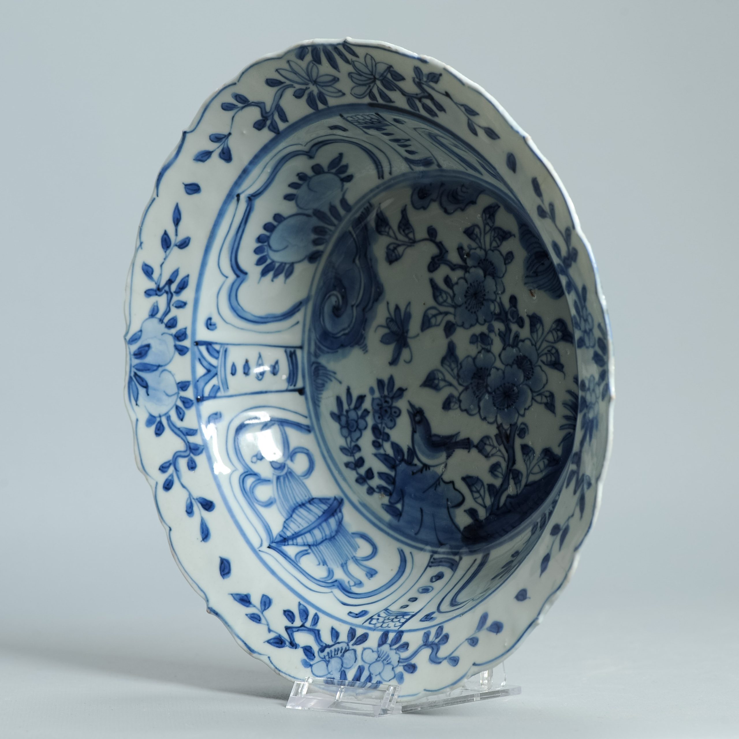 21CM Wanli Antique Ming Period Chinese Porcelain Kraak Klapmuts Bird China - Image 12