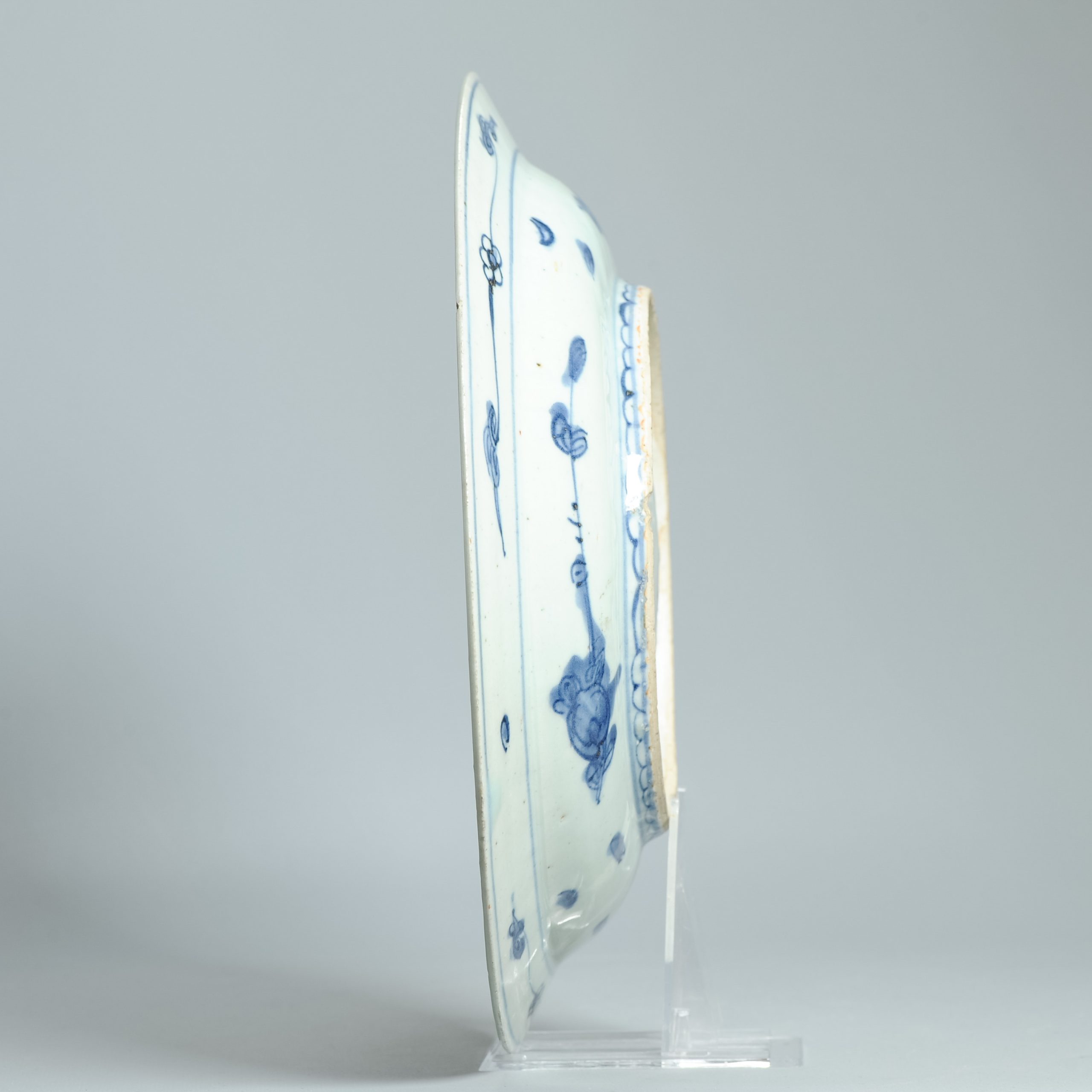 30.5CM Large Antique Chinese Porcelain 16th century Jiajing Period plate Ming - Image 10