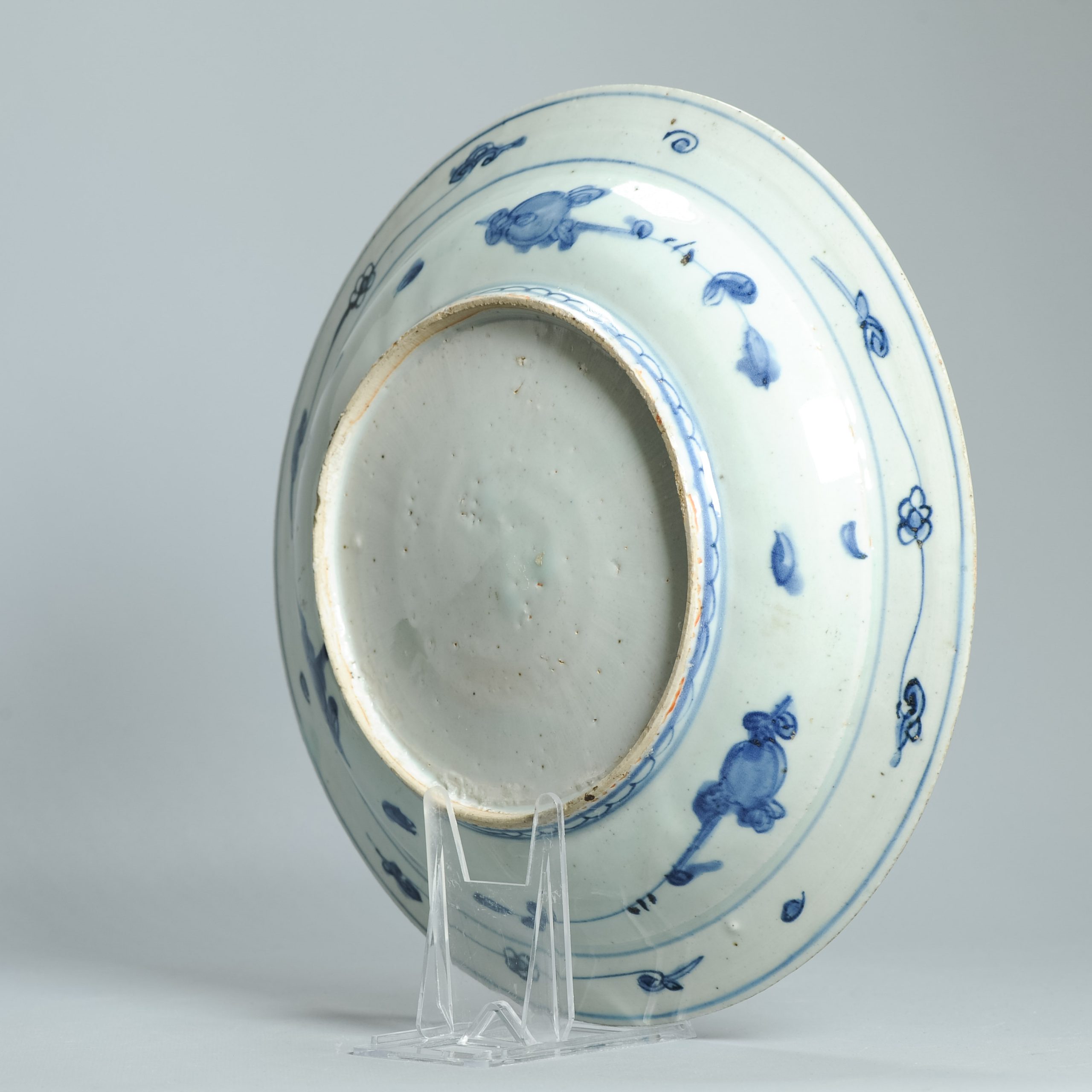 30.5CM Large Antique Chinese Porcelain 16th century Jiajing Period plate Ming - Image 6