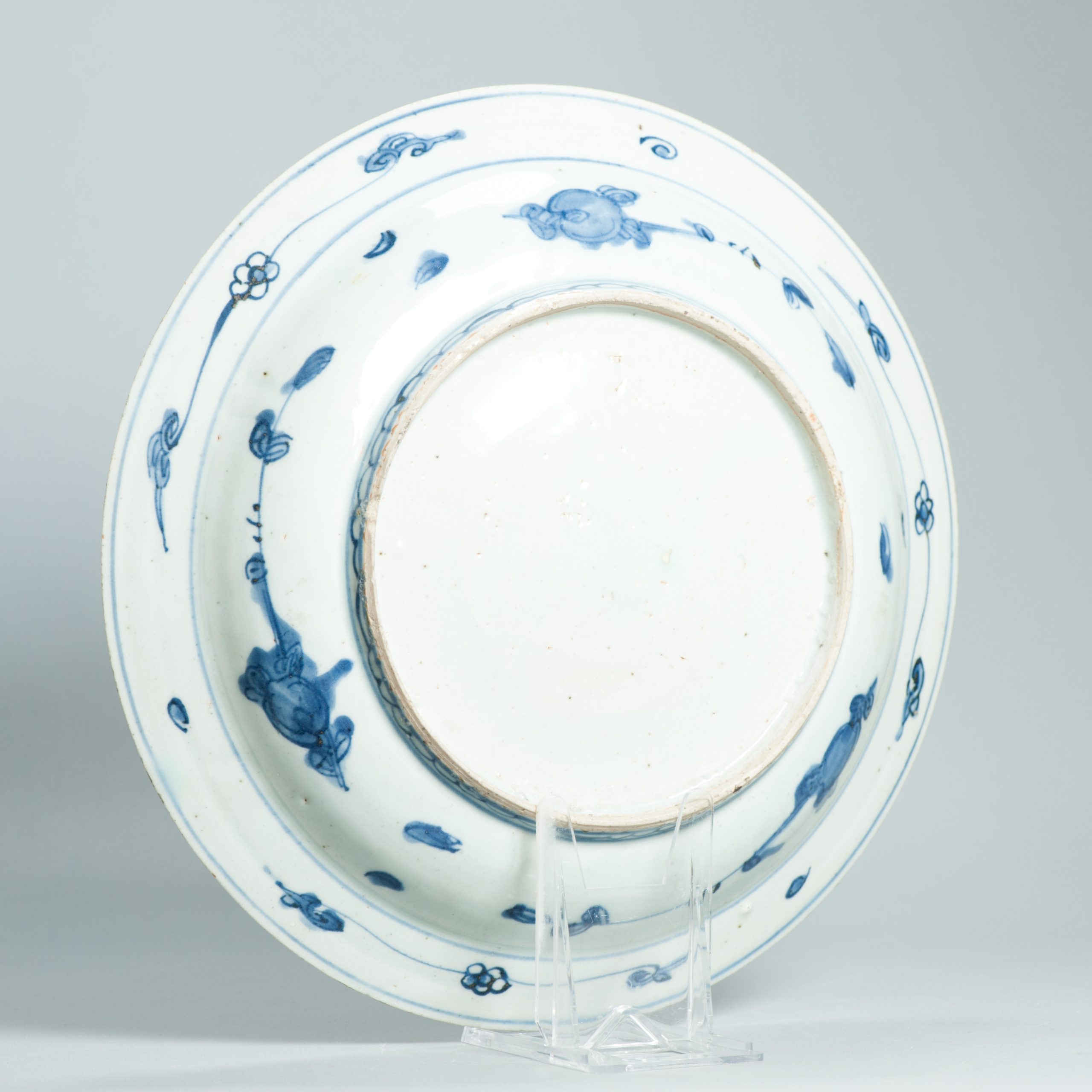 30.5CM Large Antique Chinese Porcelain 16th century Jiajing Period plate Ming - Image 8