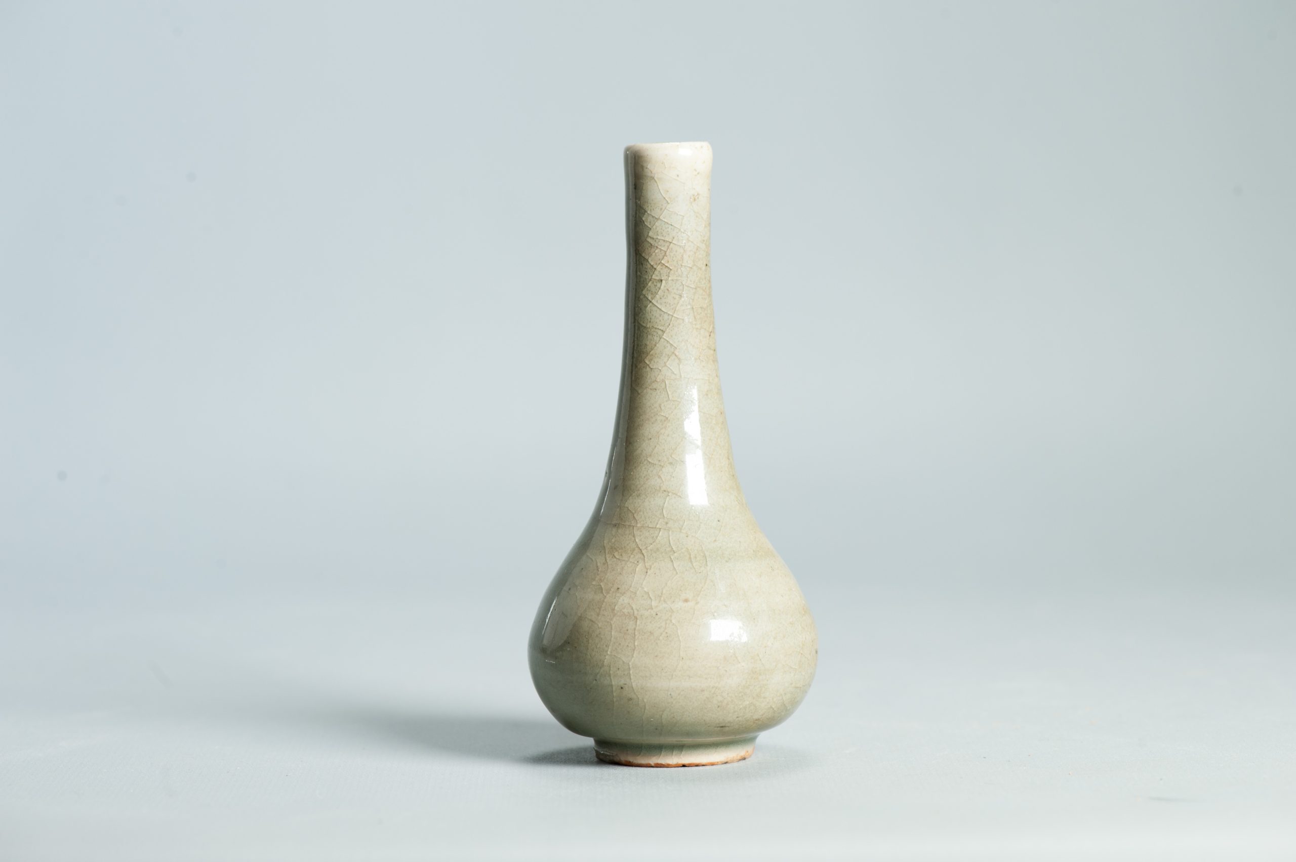 A very Lovely Shaped Miniature vase Celadon with marked base China or Japan - Image 6
