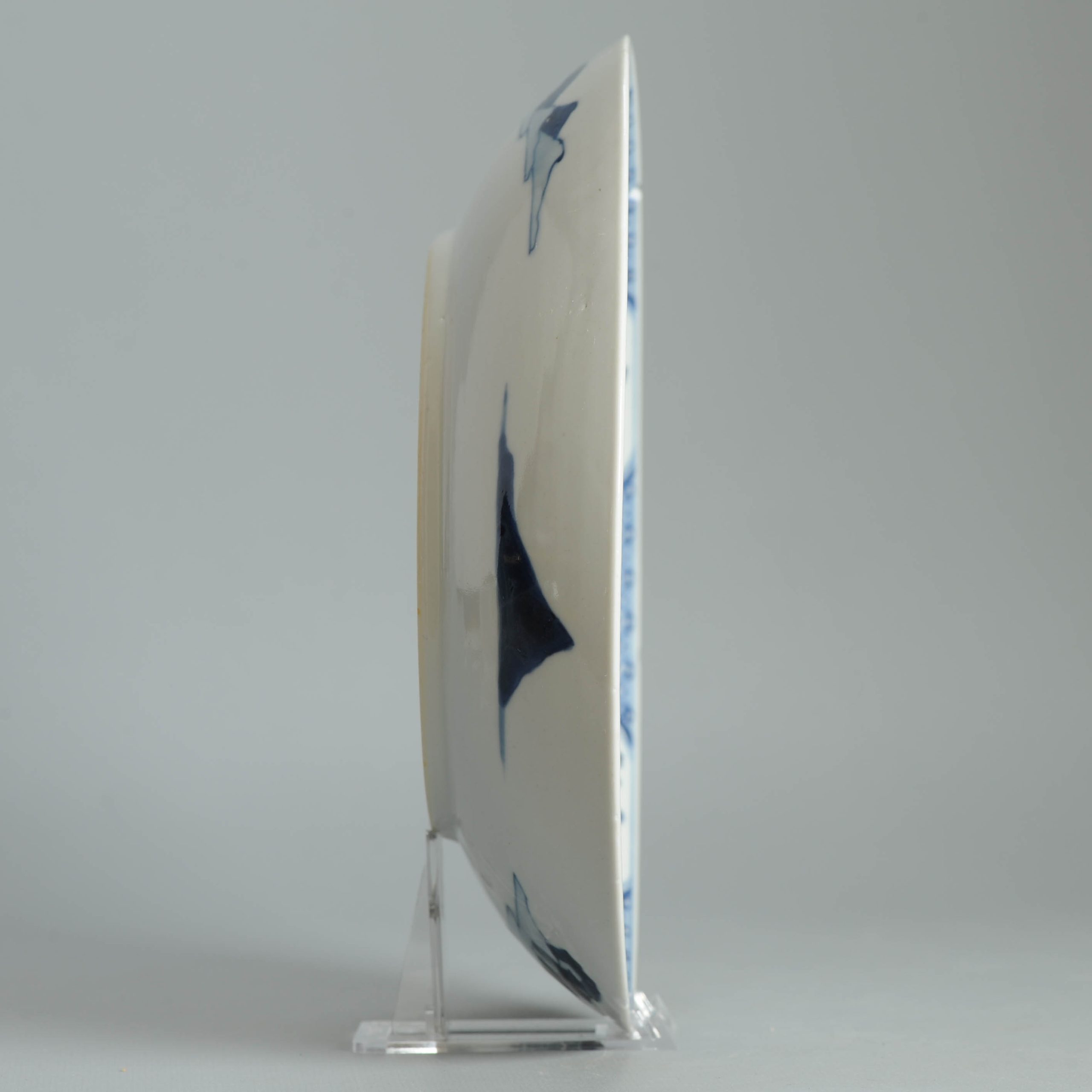 High Quality Antique 18C Kangxi Chinese Porcelain Dish Qing Hunters Marked - Image 5