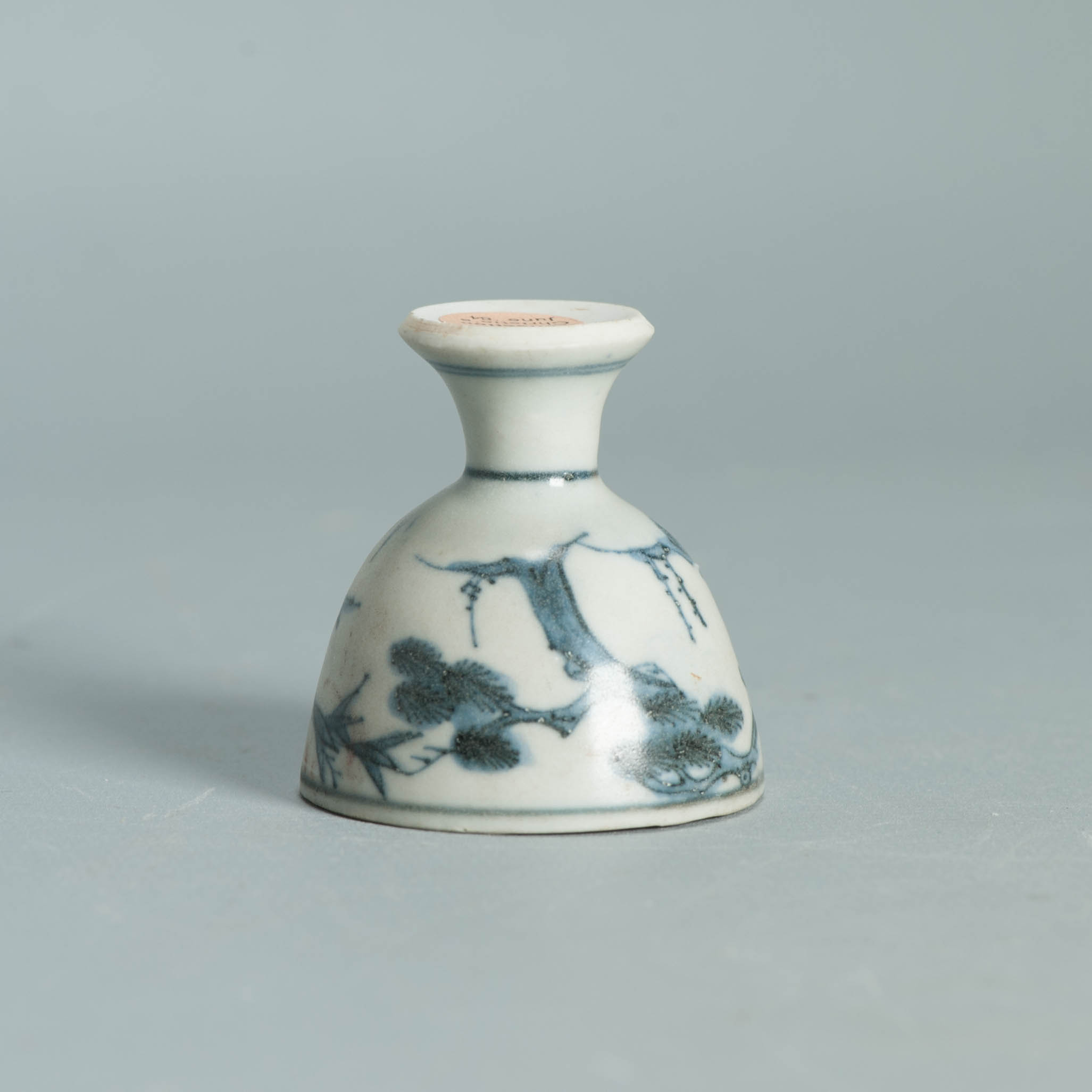 Antique 17C Chinese Porcelain HATCHER CARGO Three Friends of Winter Stemcup - Image 9