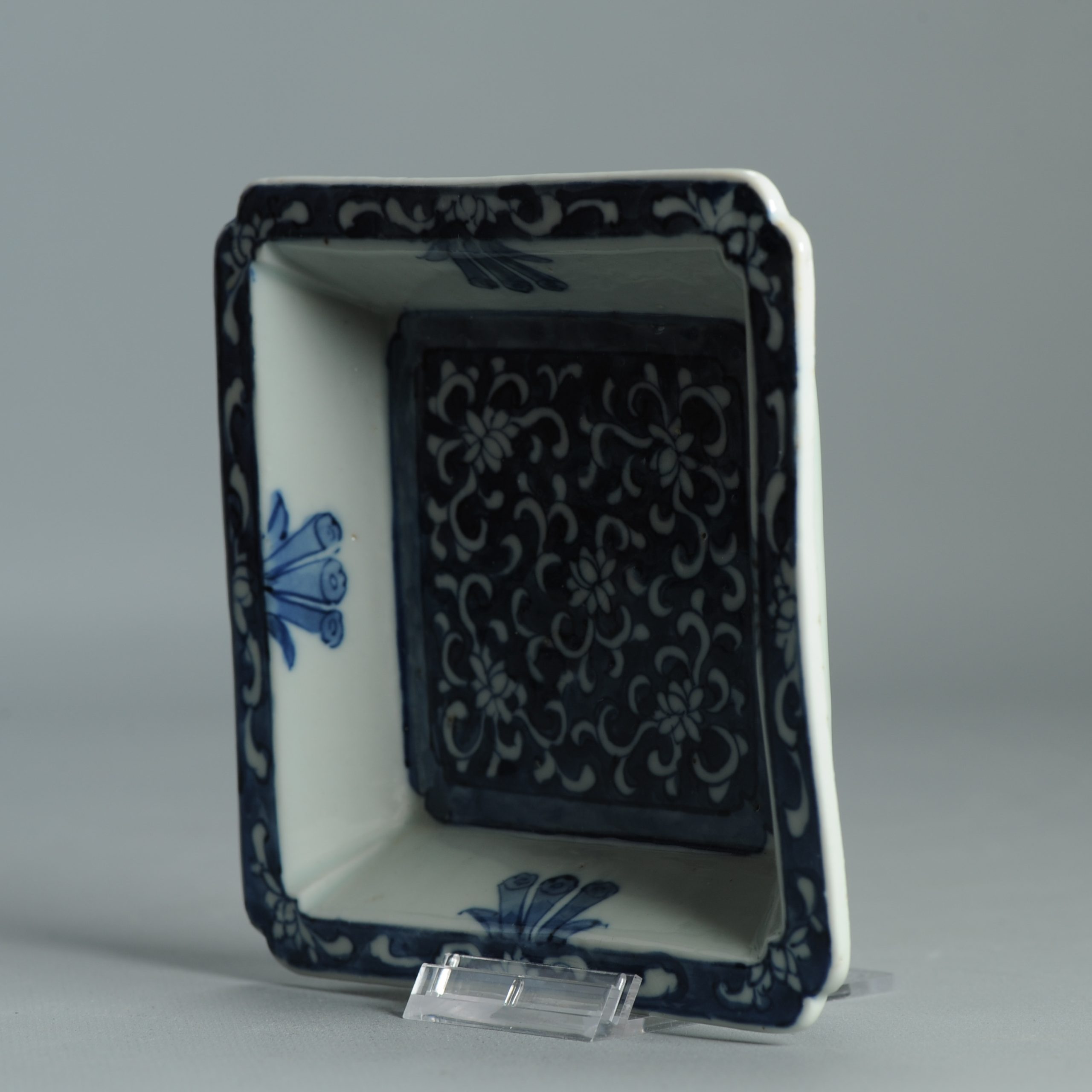 Kosometsuke Antique Chinese Porcelain 17c Ming Dynasty serving dish LOTUS - Image 13