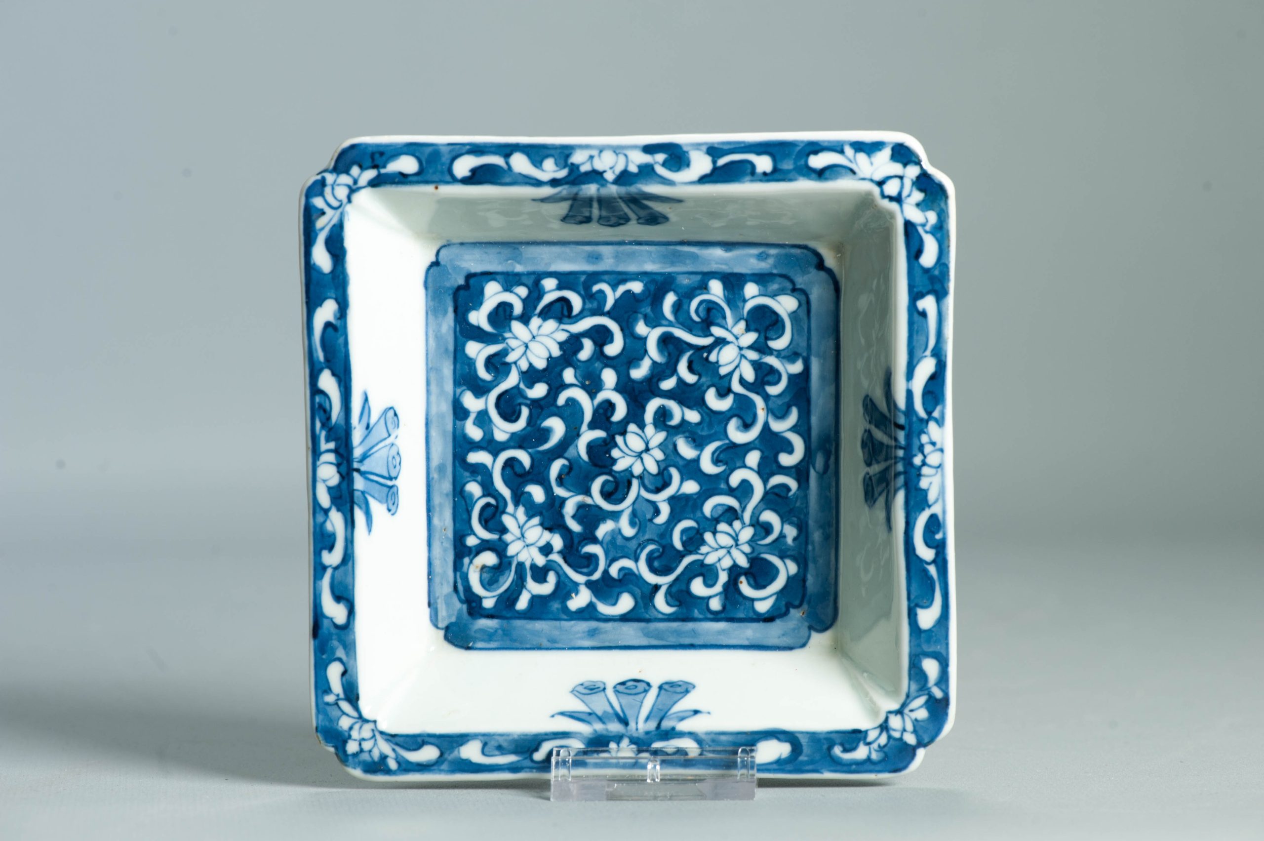 Kosometsuke Antique Chinese Porcelain 17c Ming Dynasty serving dish LOTUS - Image 14