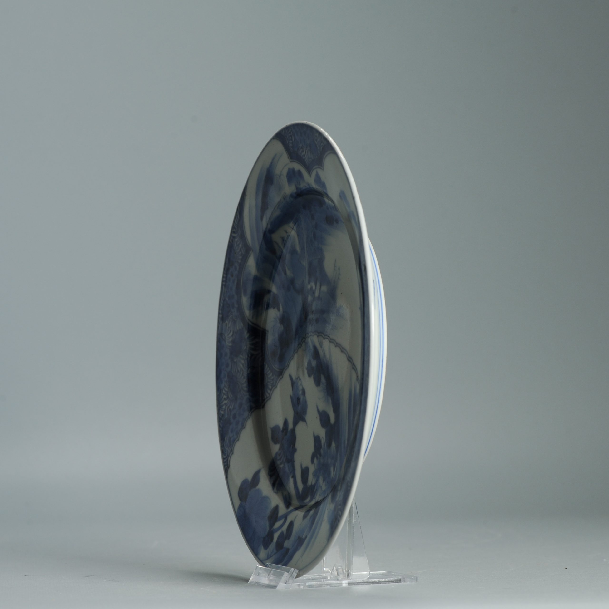 Antique Edo Period 1750-1800 Japanese Arita Plate with a Great landscape scene - Image 11