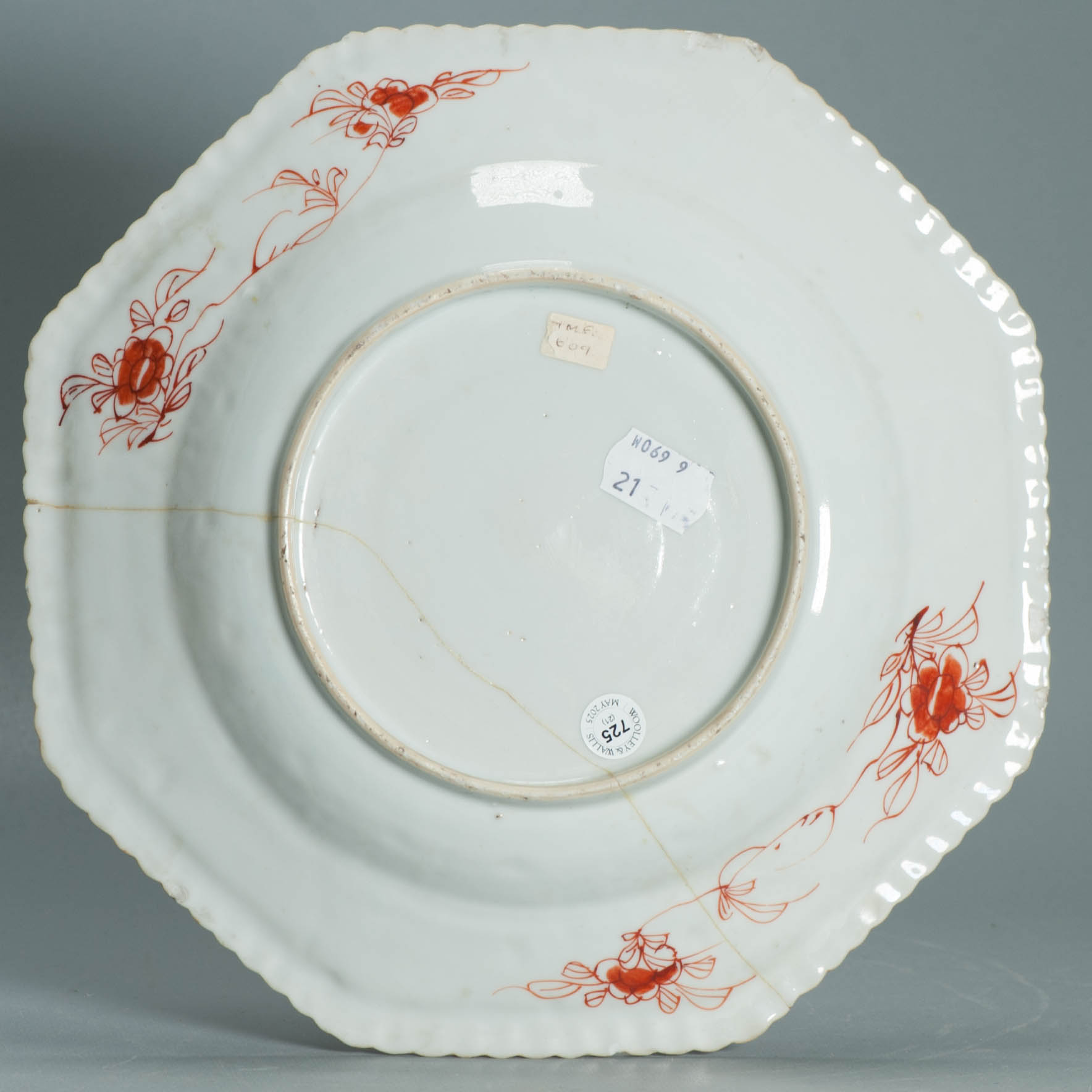 Antique 1700-1720 Chinese Porcelain Plate Kangxi Famille Verte ESPIR COLLECTION - Image 4