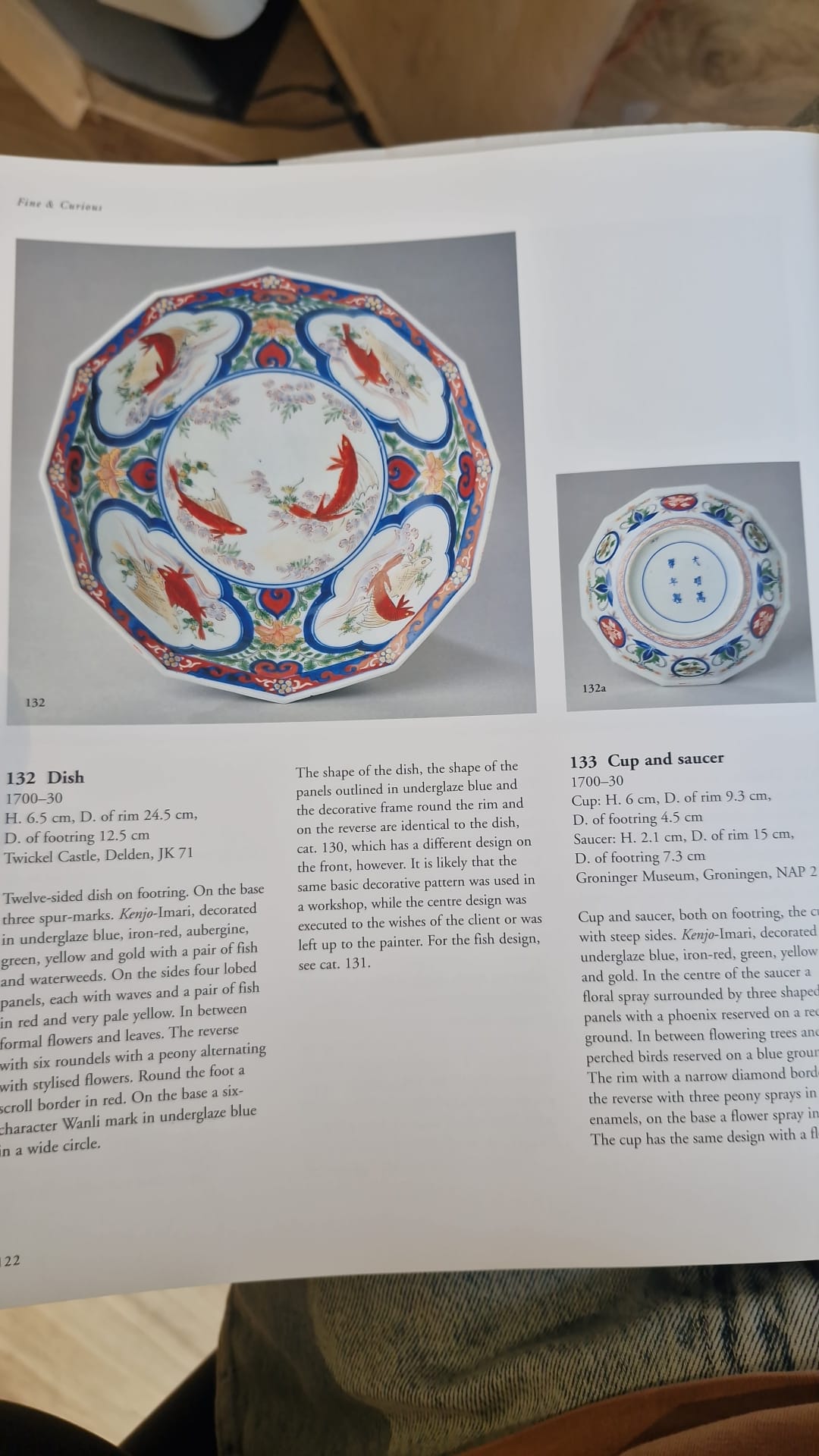 Antique Arita Edo Period 18C Japanese Porcelain Kenjo Imari Plate. Rare design - Image 7