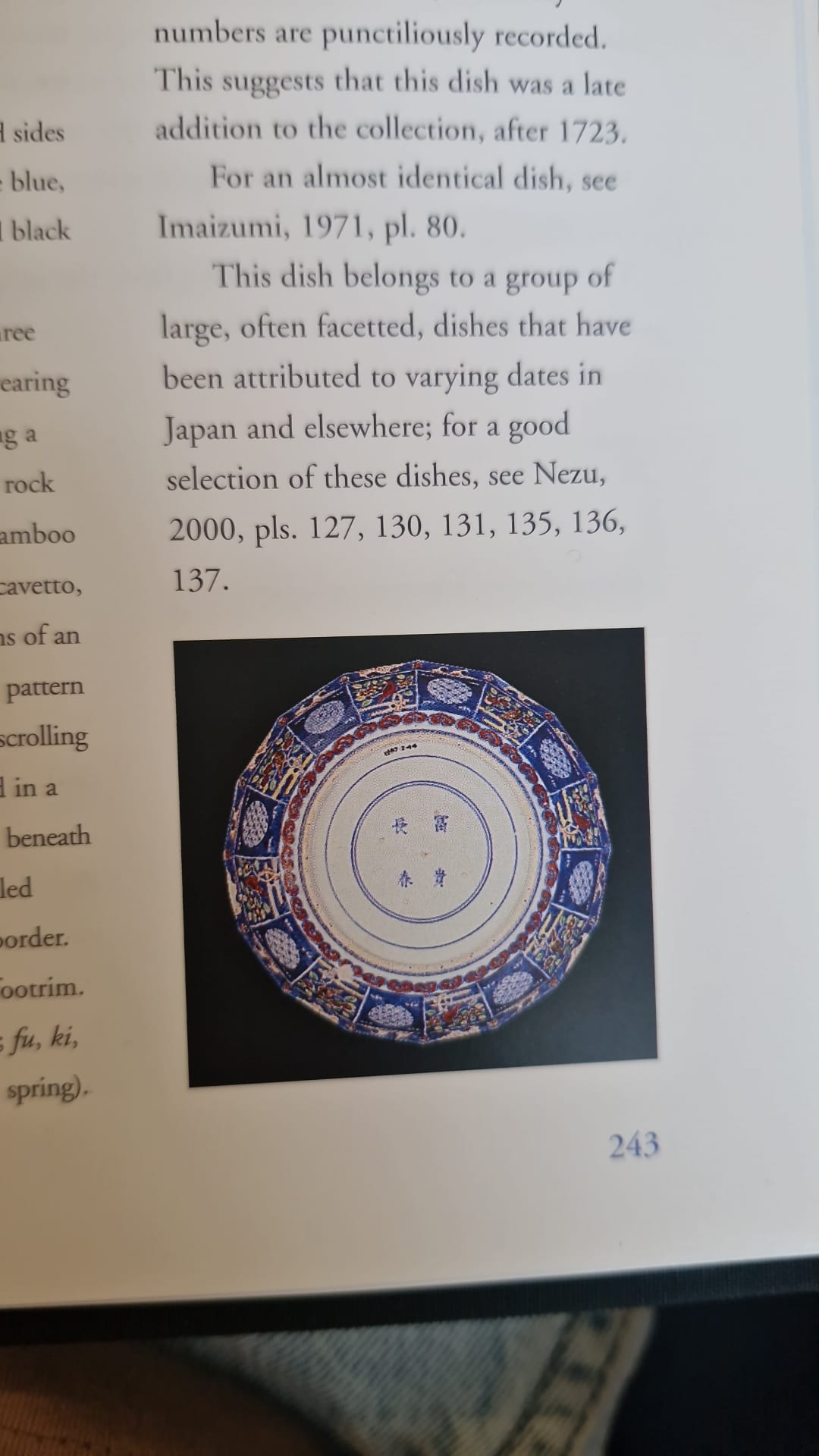 Antique Arita Edo Period 18C Japanese Porcelain Kenjo Imari Plate. Rare design - Image 5