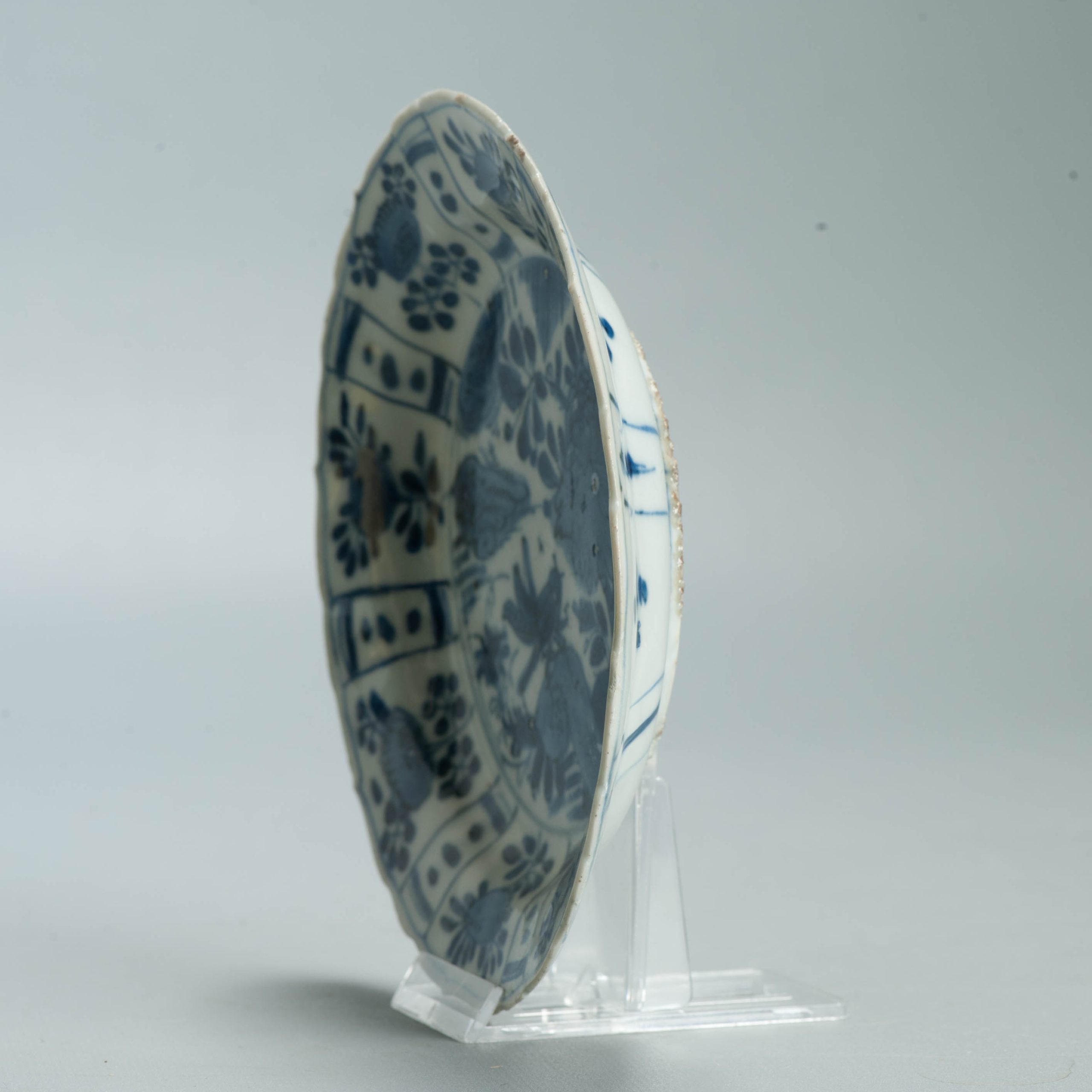 Excavated Ming Antique Wanli Chinese Porcelain Kraak Plate GRASSHOPPER - Image 11