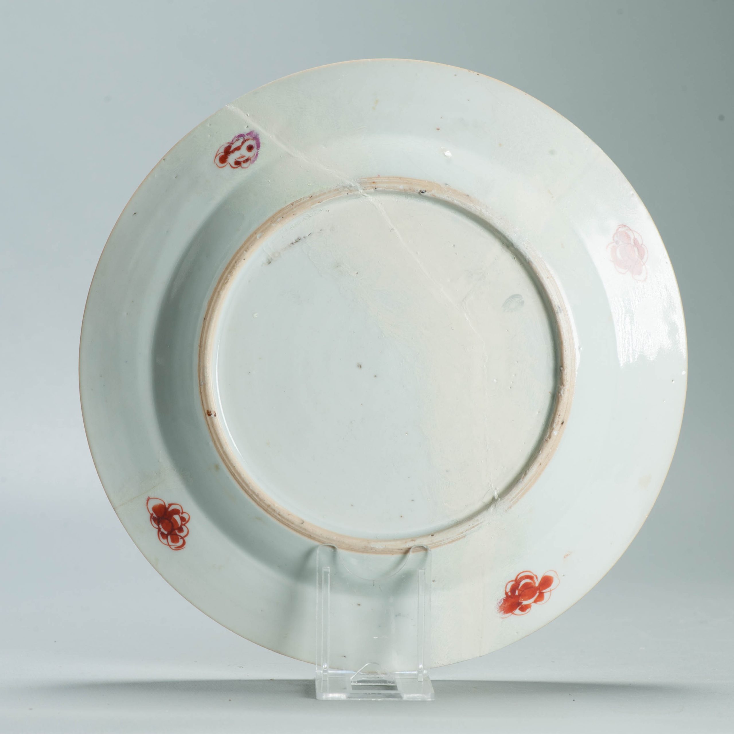 18C Antique Kangxi/Yongzheng Chinese Porcelain Armorial dish VAN GELLICUM - Image 7