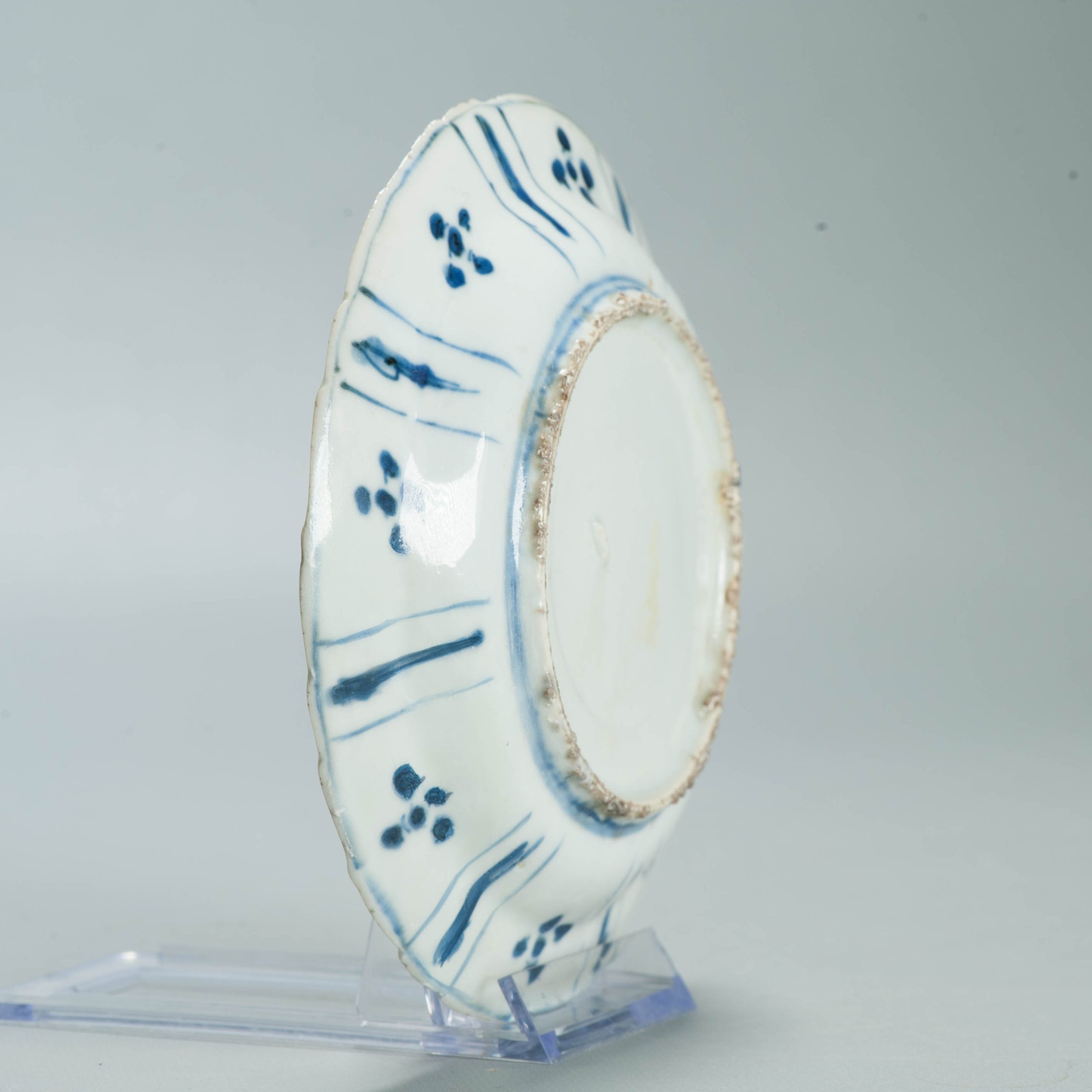 Excavated Ming Antique Wanli Chinese Porcelain Kraak Plate GRASSHOPPER - Image 9