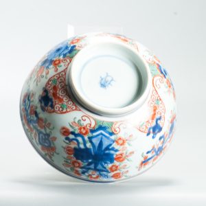 Antique 1720-30 Qing Chinese Porcelain Bowl European Amsterdam Bont Decoration