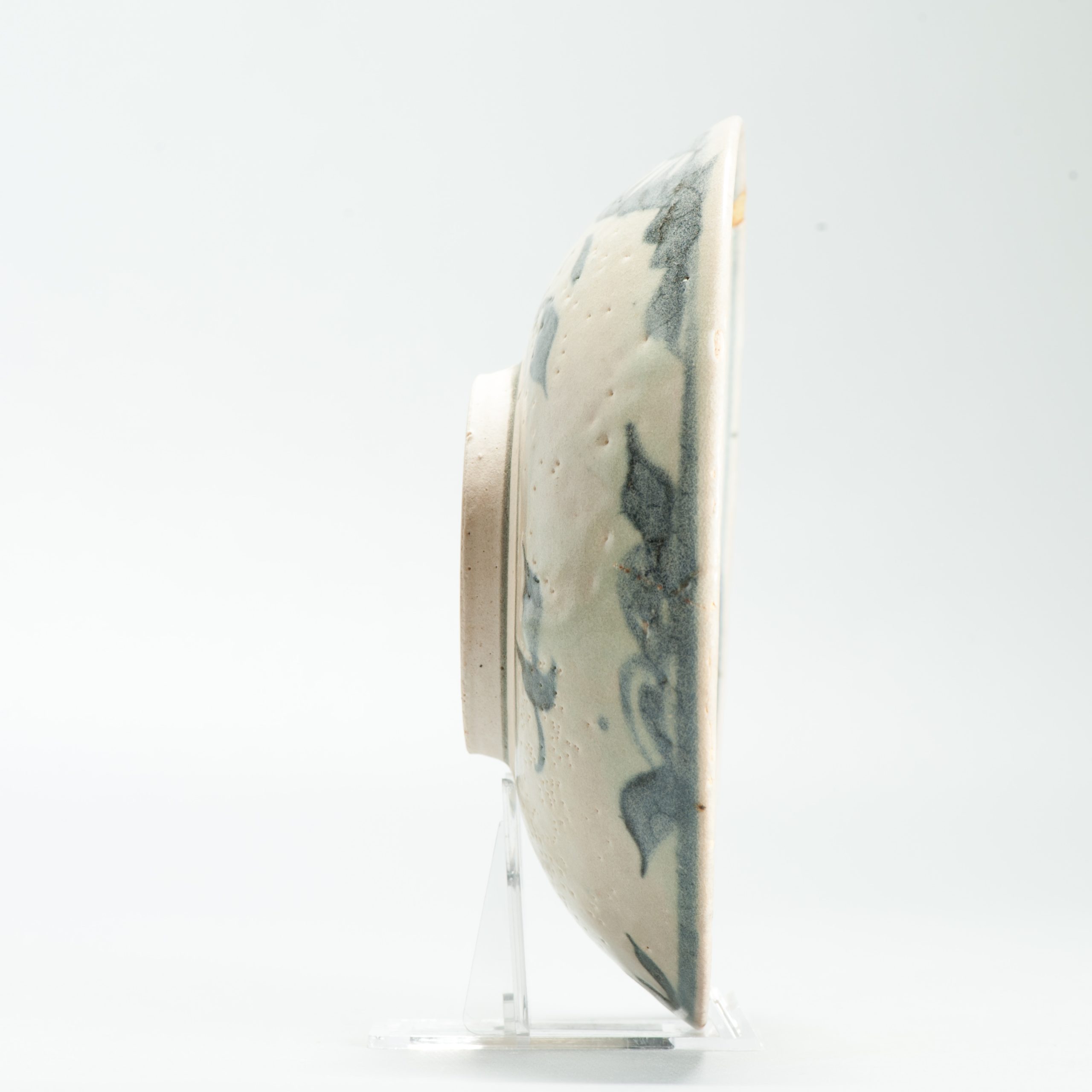 Antique Hongzhi ZHengde Chinese Ming Period Blue White Shallow Bowl 16C - Image 4