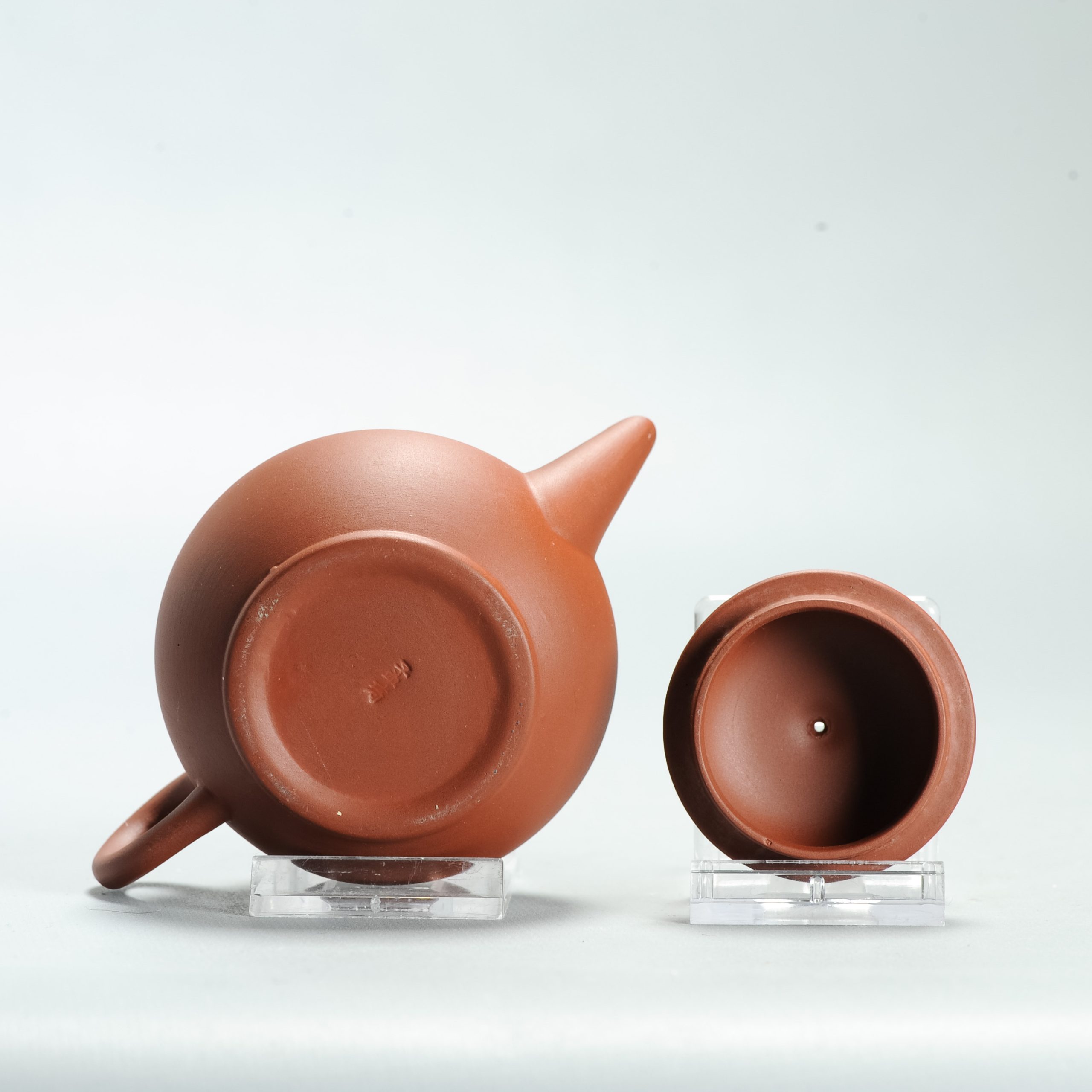 Vintage Chinese earthenware 20th century Zisha Yixing Teapot China Marked