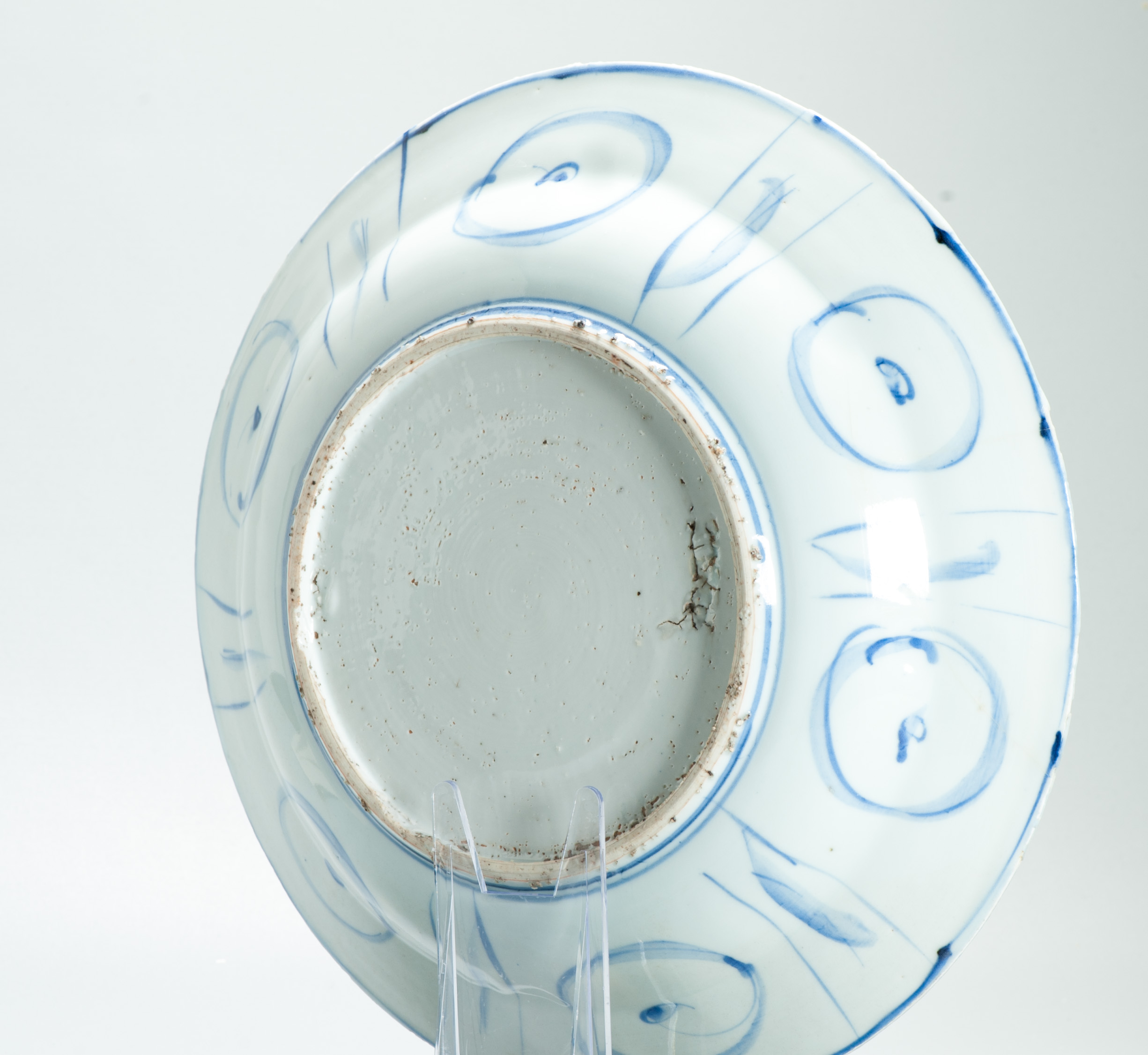 Beautiful 32cm Large Antique Ming Wanli 17th c Chinese Porcelain Kraak Plate - Image 4