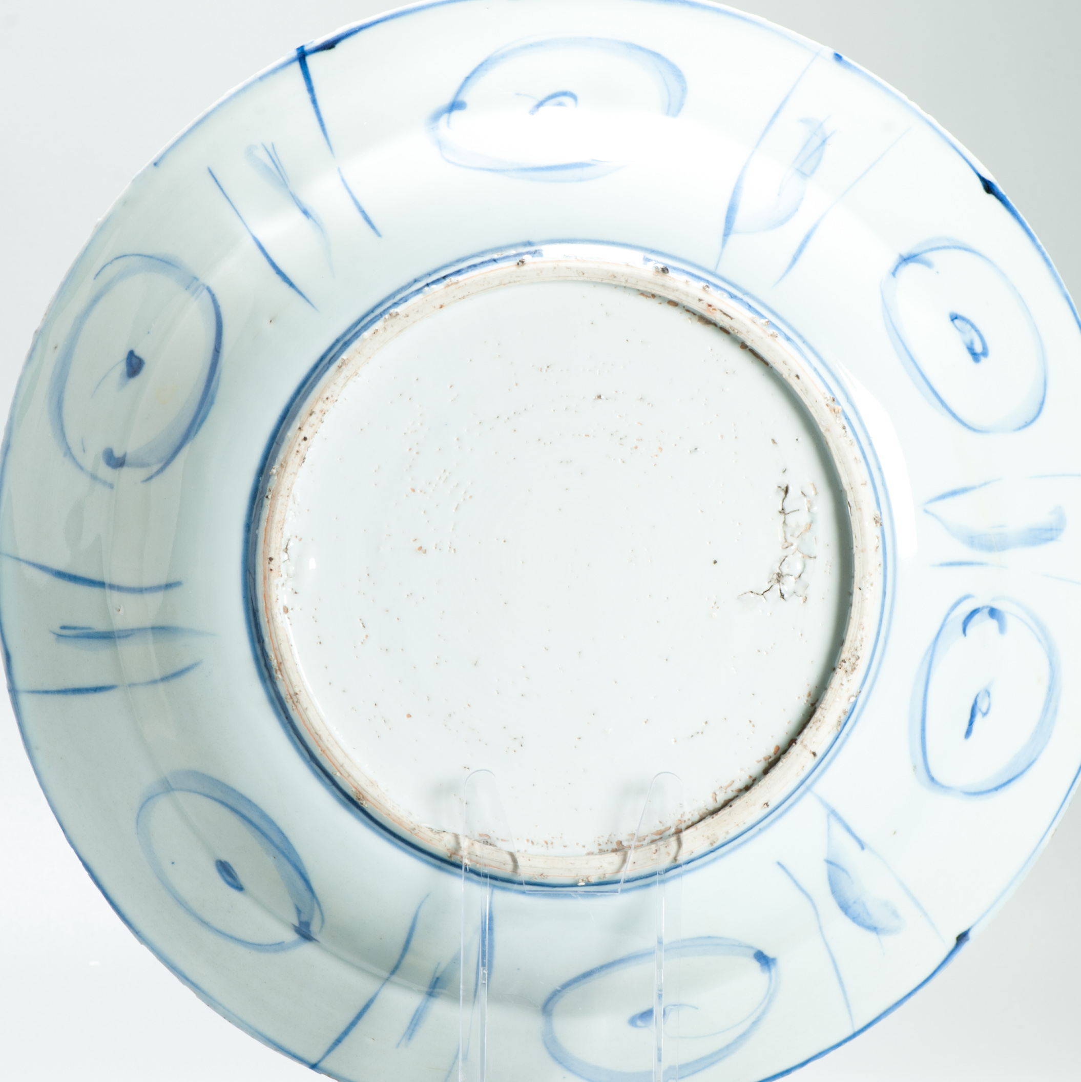 Beautiful 32cm Large Antique Ming Wanli 17th c Chinese Porcelain Kraak Plate - Image 5