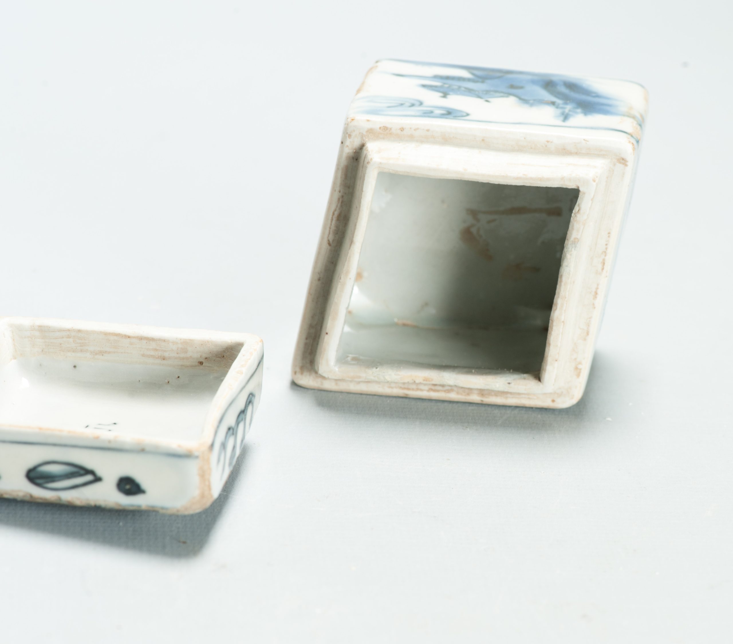 Rare 17th C Chinese Porcelain Ming Period Incense Container Tianqi Scholar - Image 40