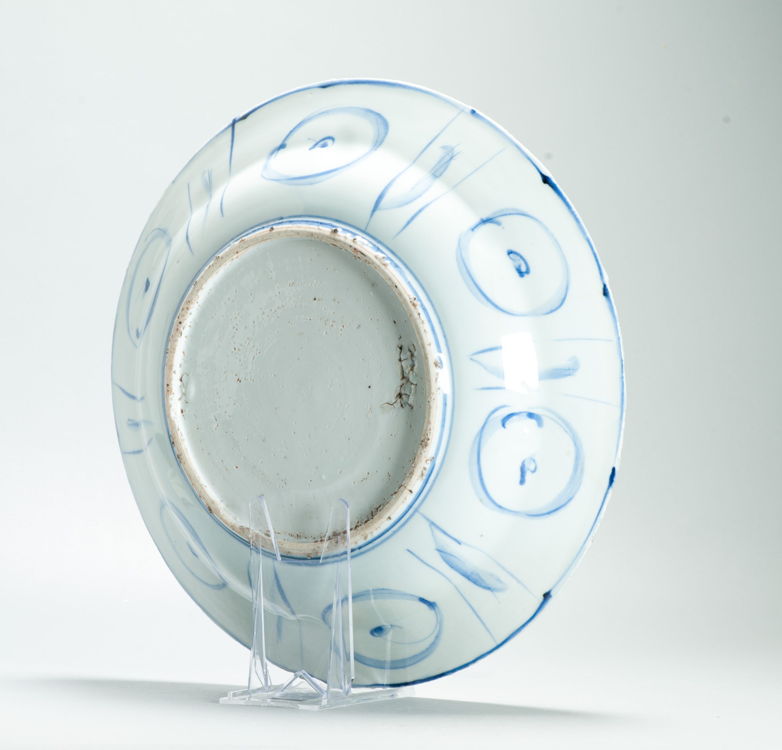 Beautiful 32cm Large Antique Ming Wanli 17th c Chinese Porcelain Kraak Plate - Image 13