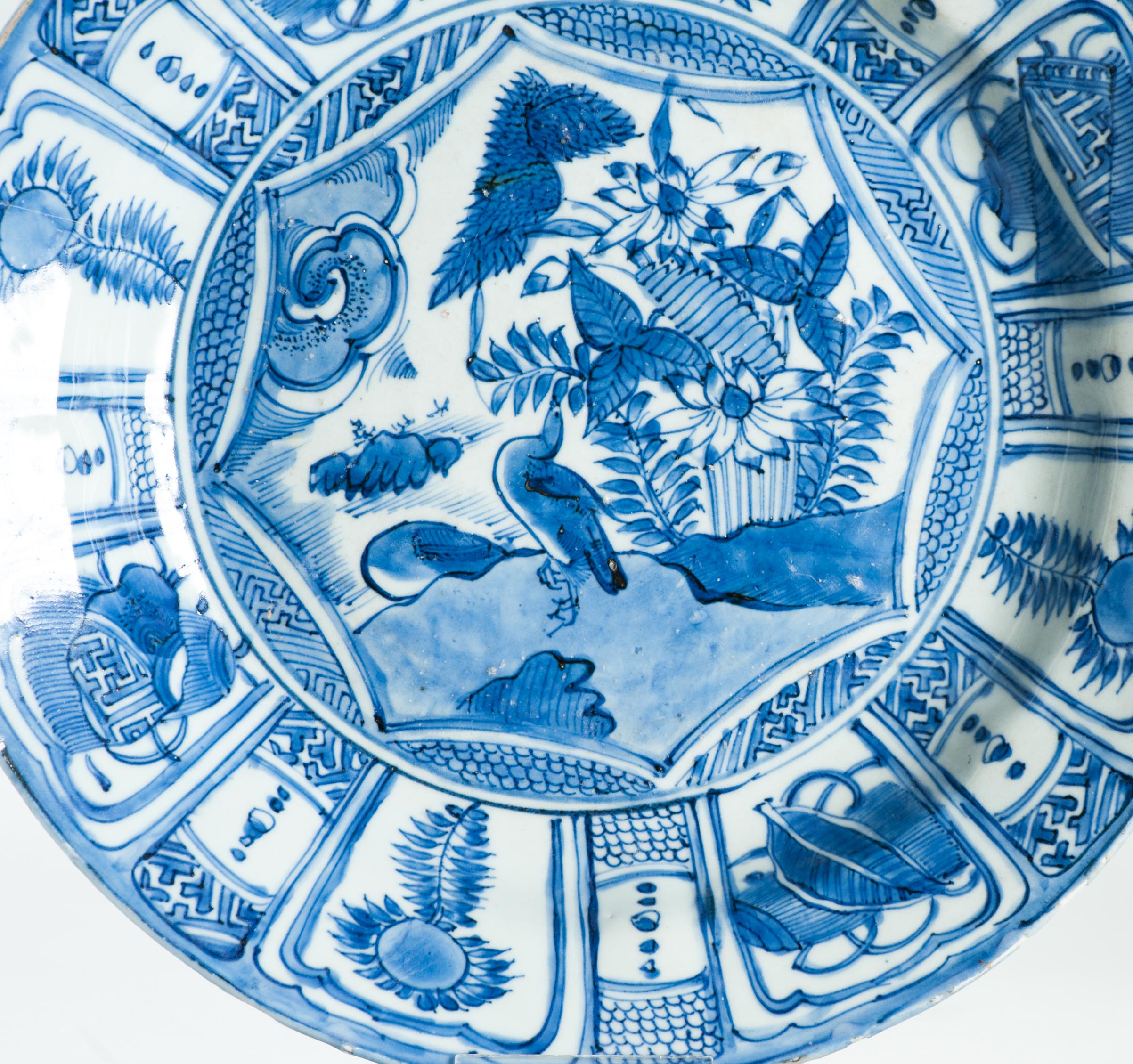 Beautiful 32cm Large Antique Ming Wanli 17th c Chinese Porcelain Kraak Plate - Image 6