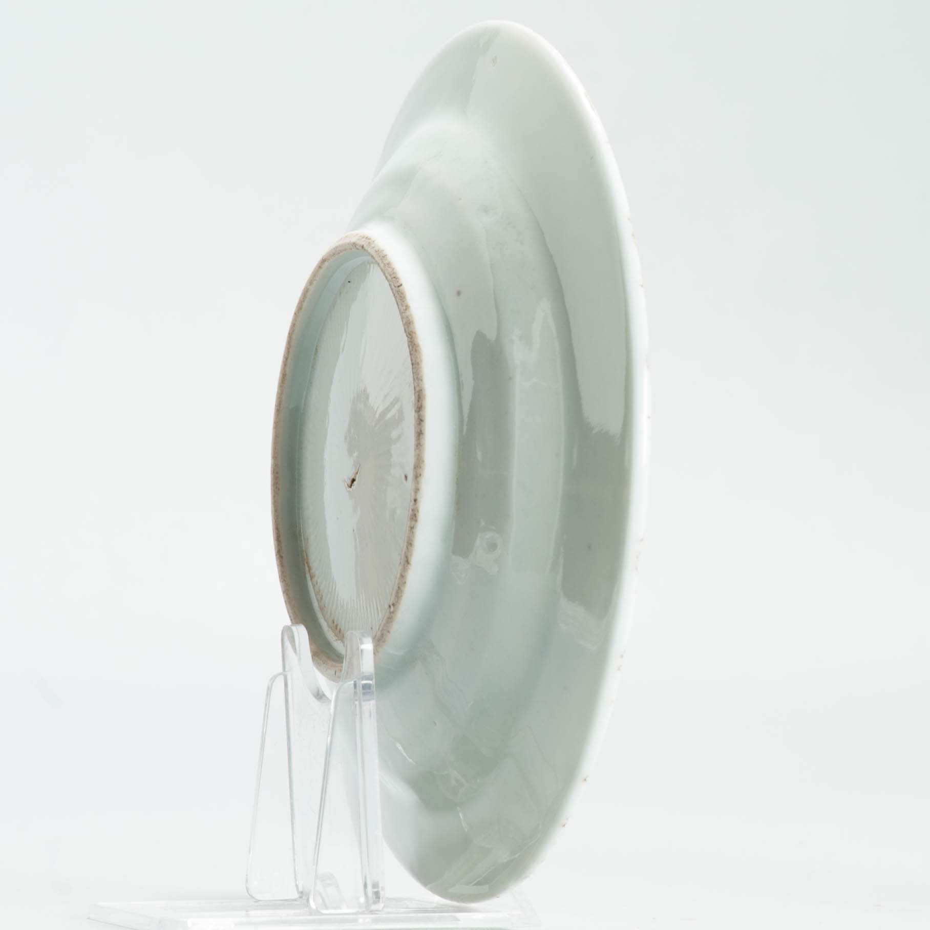 Very nice Tianqi Period 17C Chinese Porcelain Ming Dish Landscape FISHERMAN - Image 4