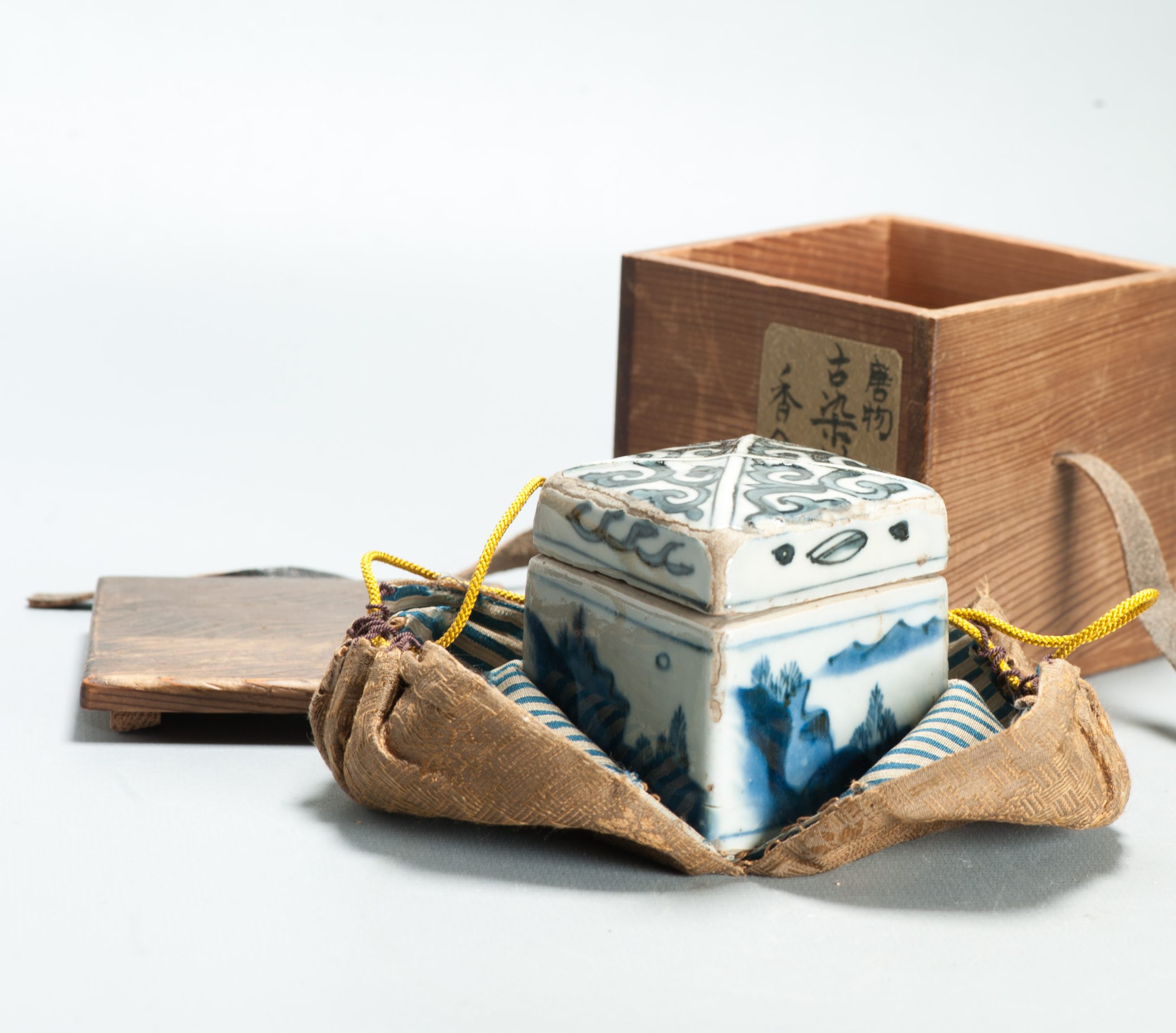 Rare 17th C Chinese Porcelain Ming Period Incense Container Tianqi Scholar - Image 24