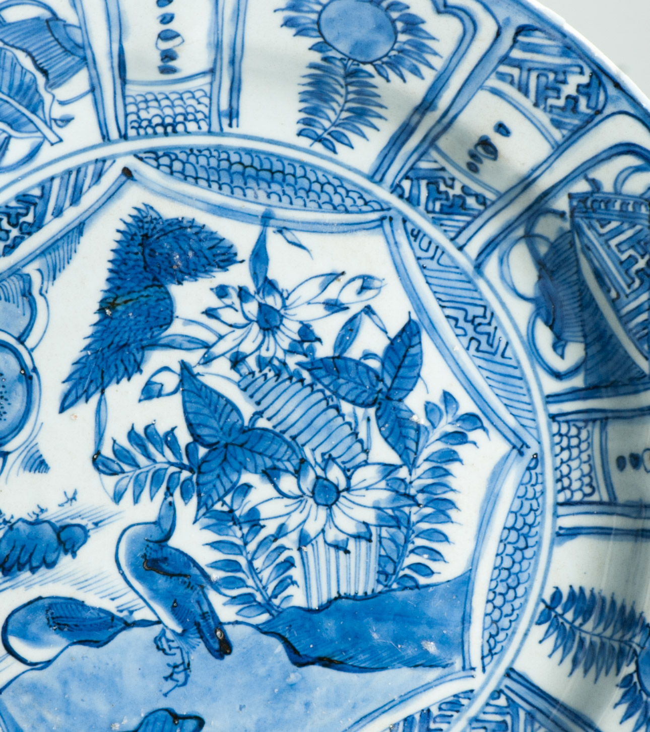 Beautiful 32cm Large Antique Ming Wanli 17th c Chinese Porcelain Kraak Plate - Image 8