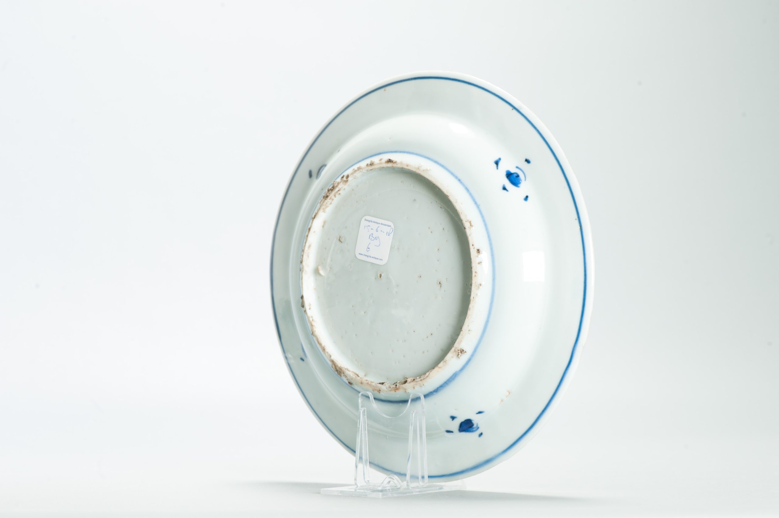 Very nice Tianqi Period 17C Chinese Porcelain Ming Dish Landscape FISHERMAN - Image 7