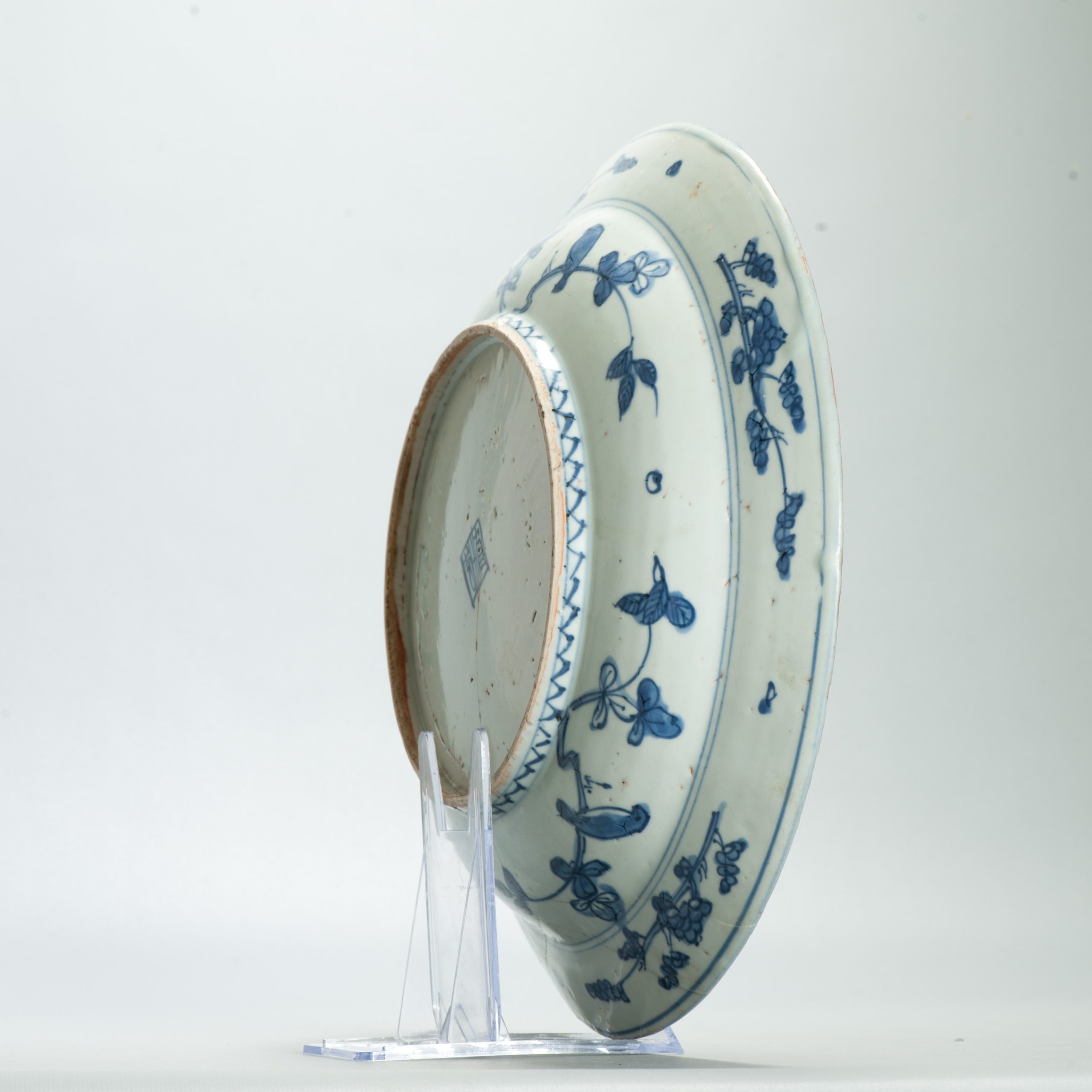 Large Antique Chinese Porcelain 16th century Jiajing Period plate China Ming - Image 12