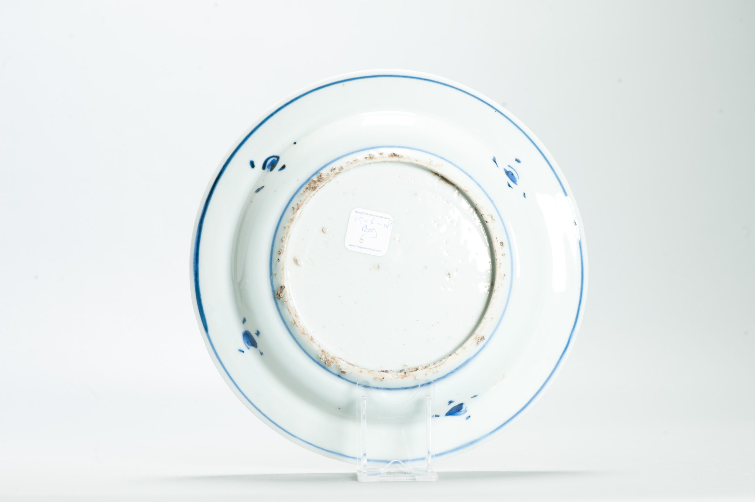 Very nice Tianqi Period 17C Chinese Porcelain Ming Dish Landscape FISHERMAN - Image 8