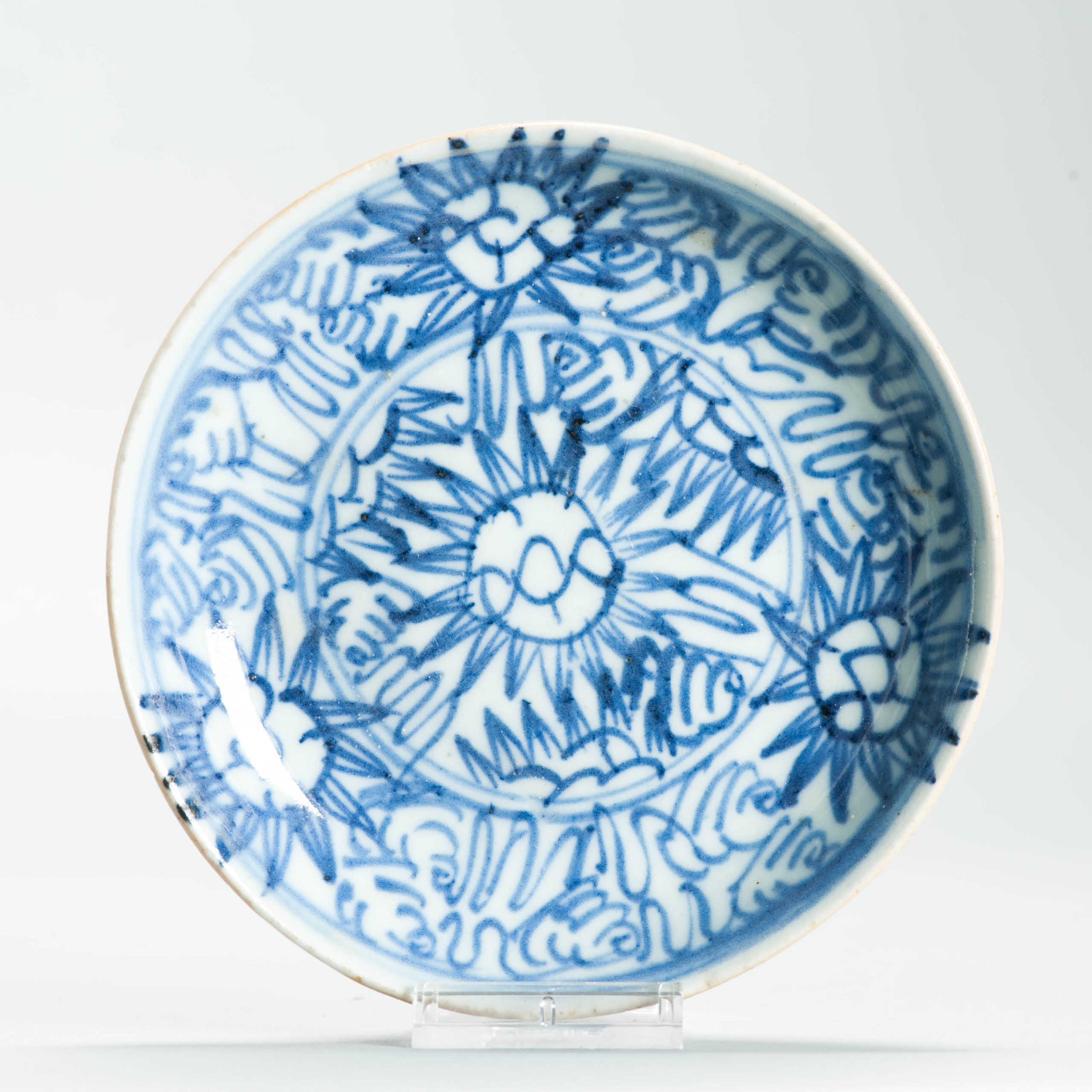 Antique Chinese Porcelain 19C Plate China Antique Kitchen Qing Dehua