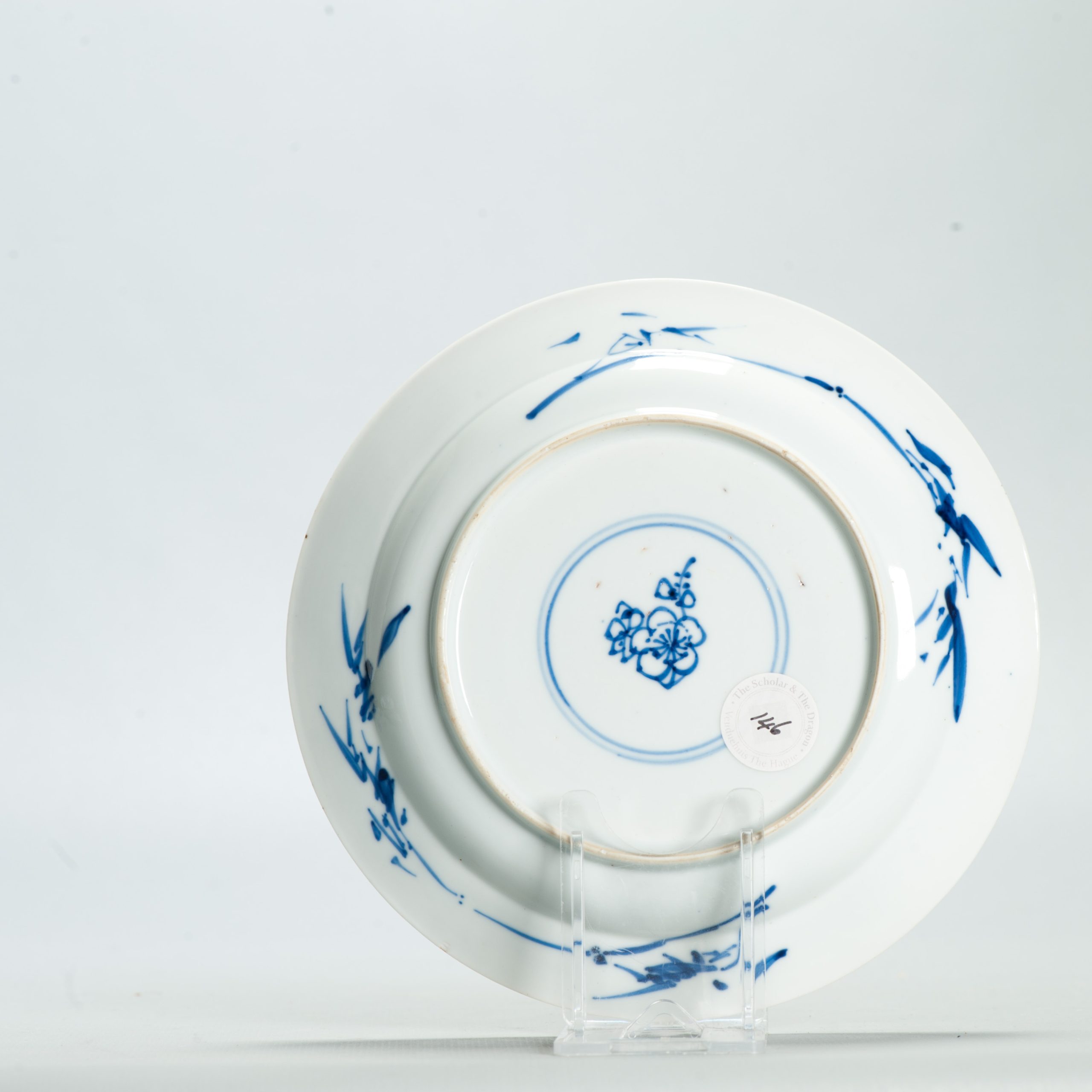 Antique Kangxi period Chinese Porcelain Master of the Rocks Dish Marked - 图片 7