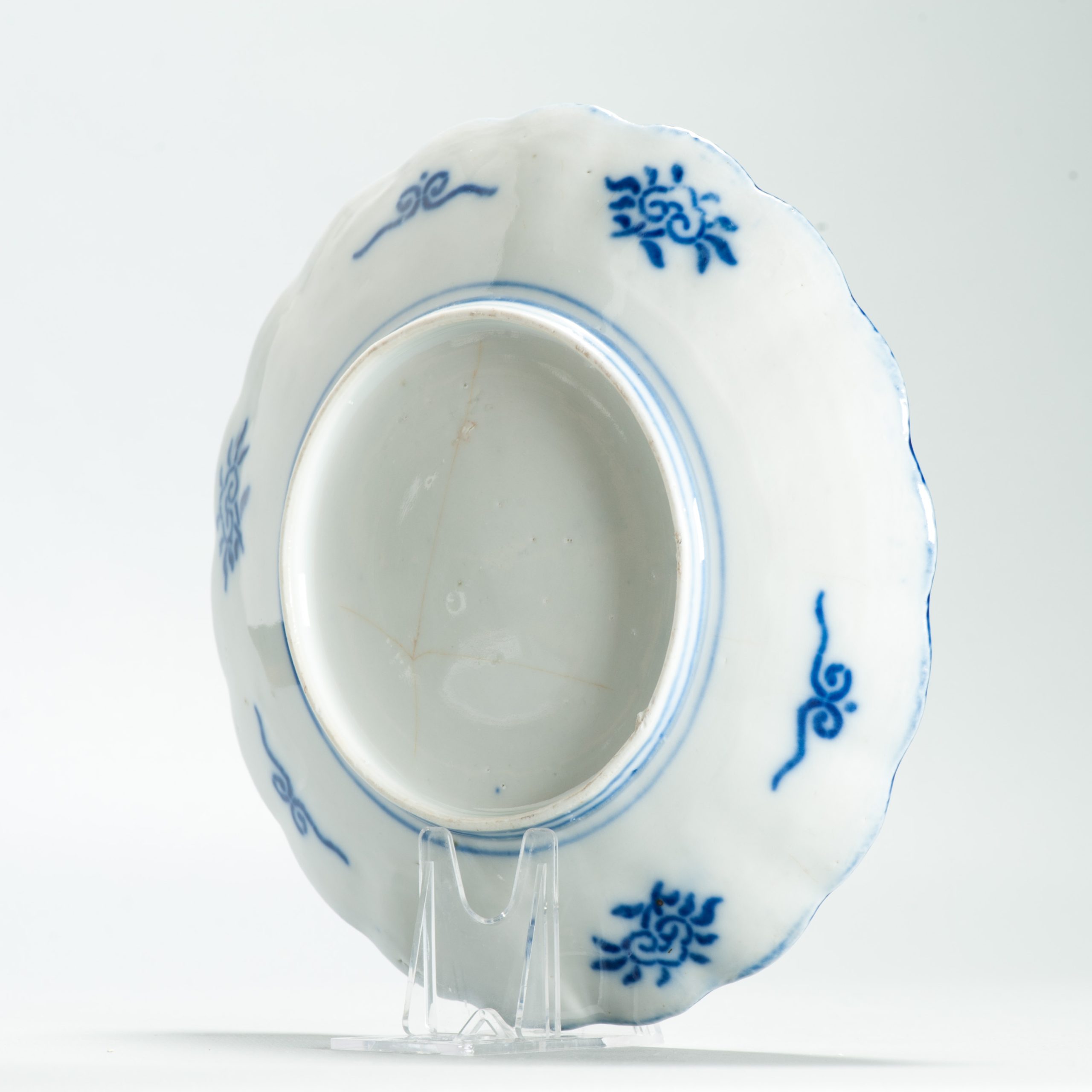 Antique Meiji Period Japanese Porcelain 19th c Imari Plate flowers Enamel - 图片 7