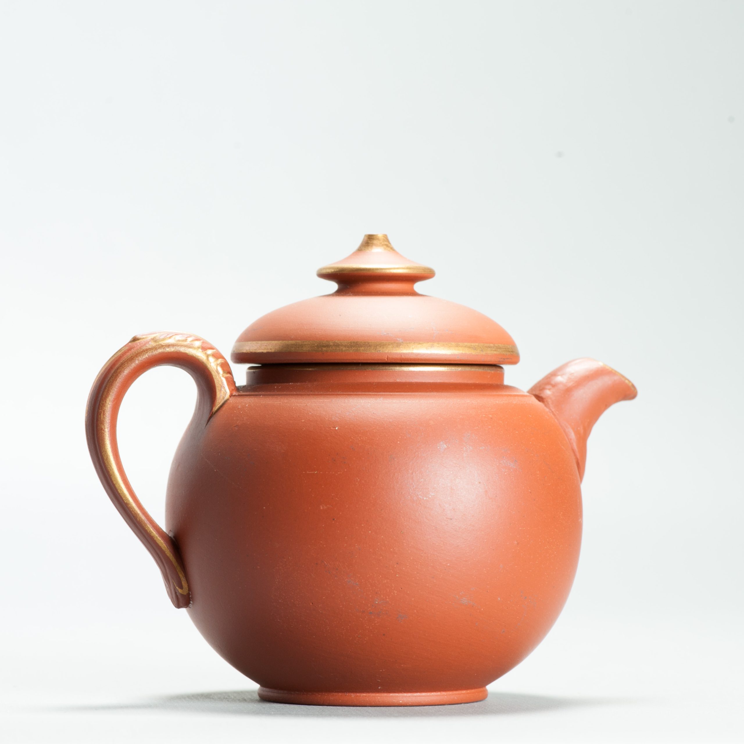 Vintage Chinese earthenware 20th century Zisha Yixing Teapot China Marked