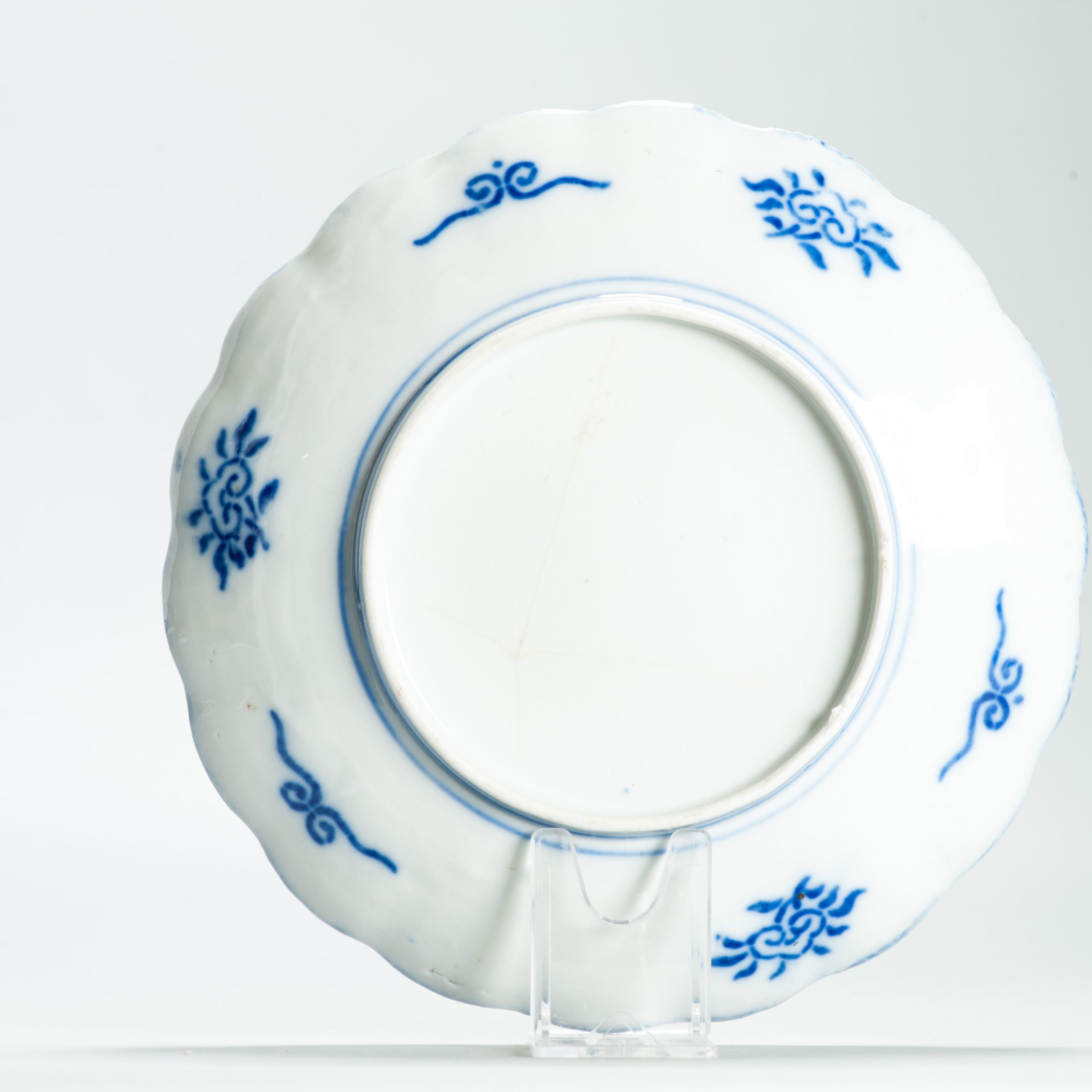 Antique Meiji Period Japanese Porcelain 19th c Imari Plate flowers Enamel - 图片 8