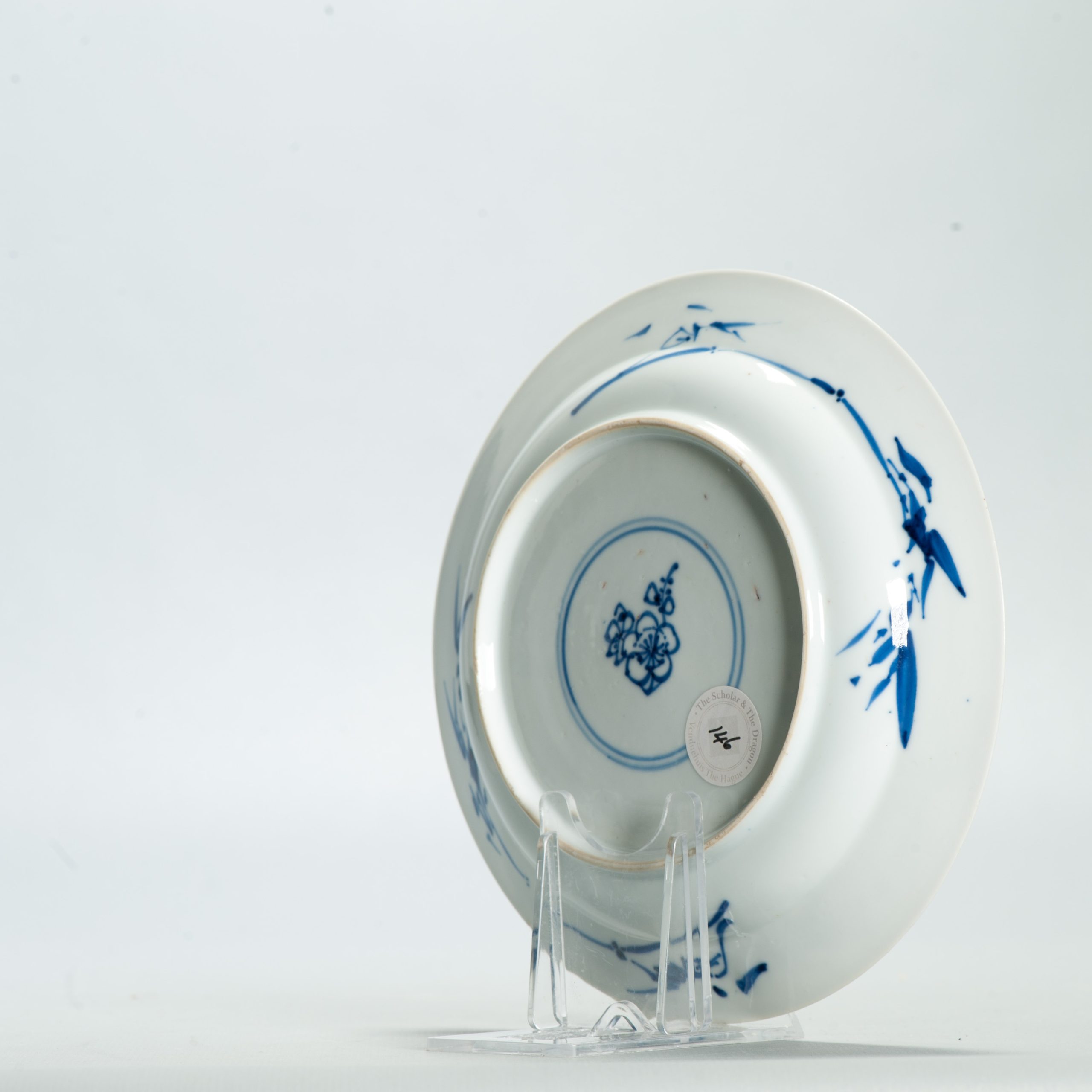Antique Kangxi period Chinese Porcelain Master of the Rocks Dish Marked - 图片 6