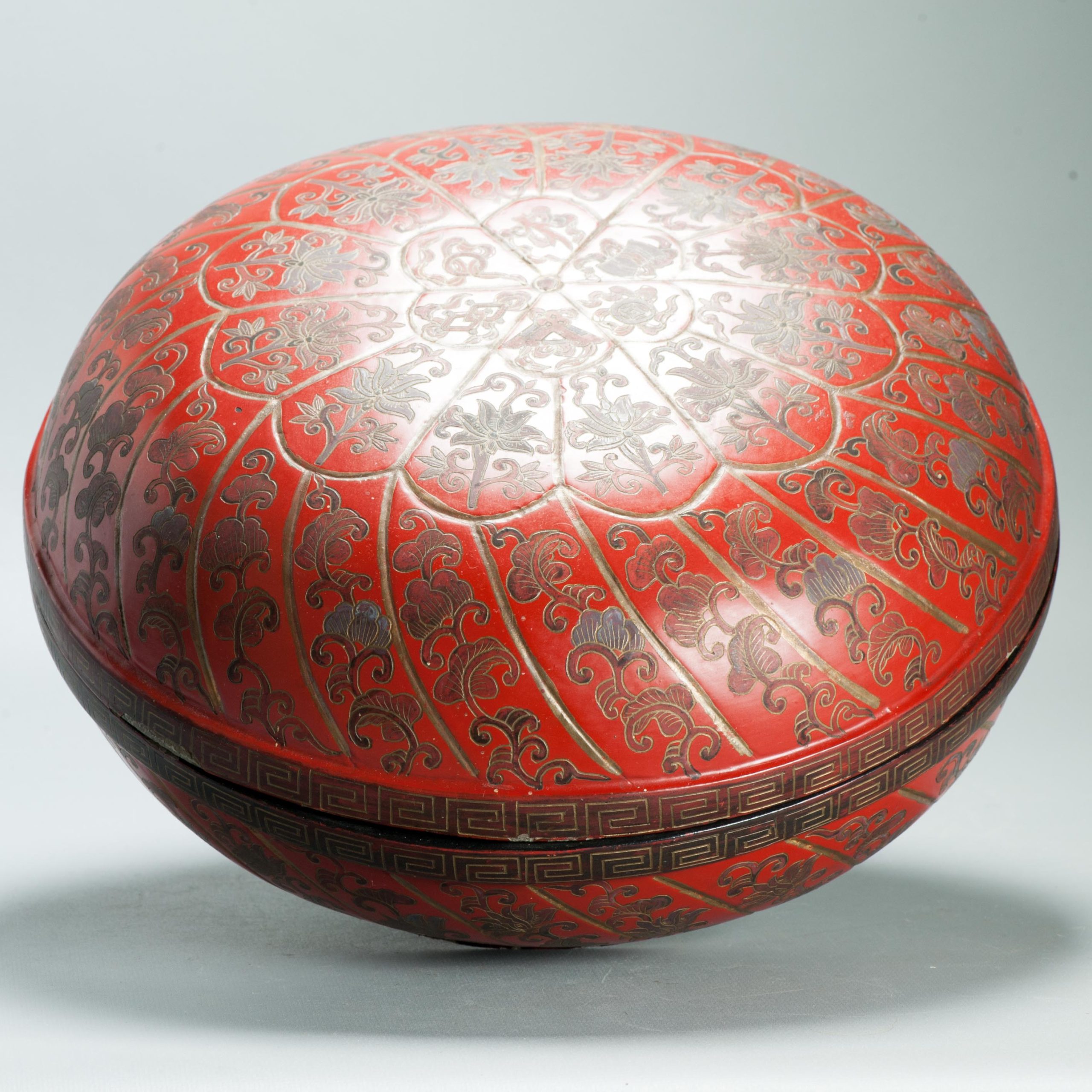 Antique 19c Fantastic Chinese Lacquer Box China Antique