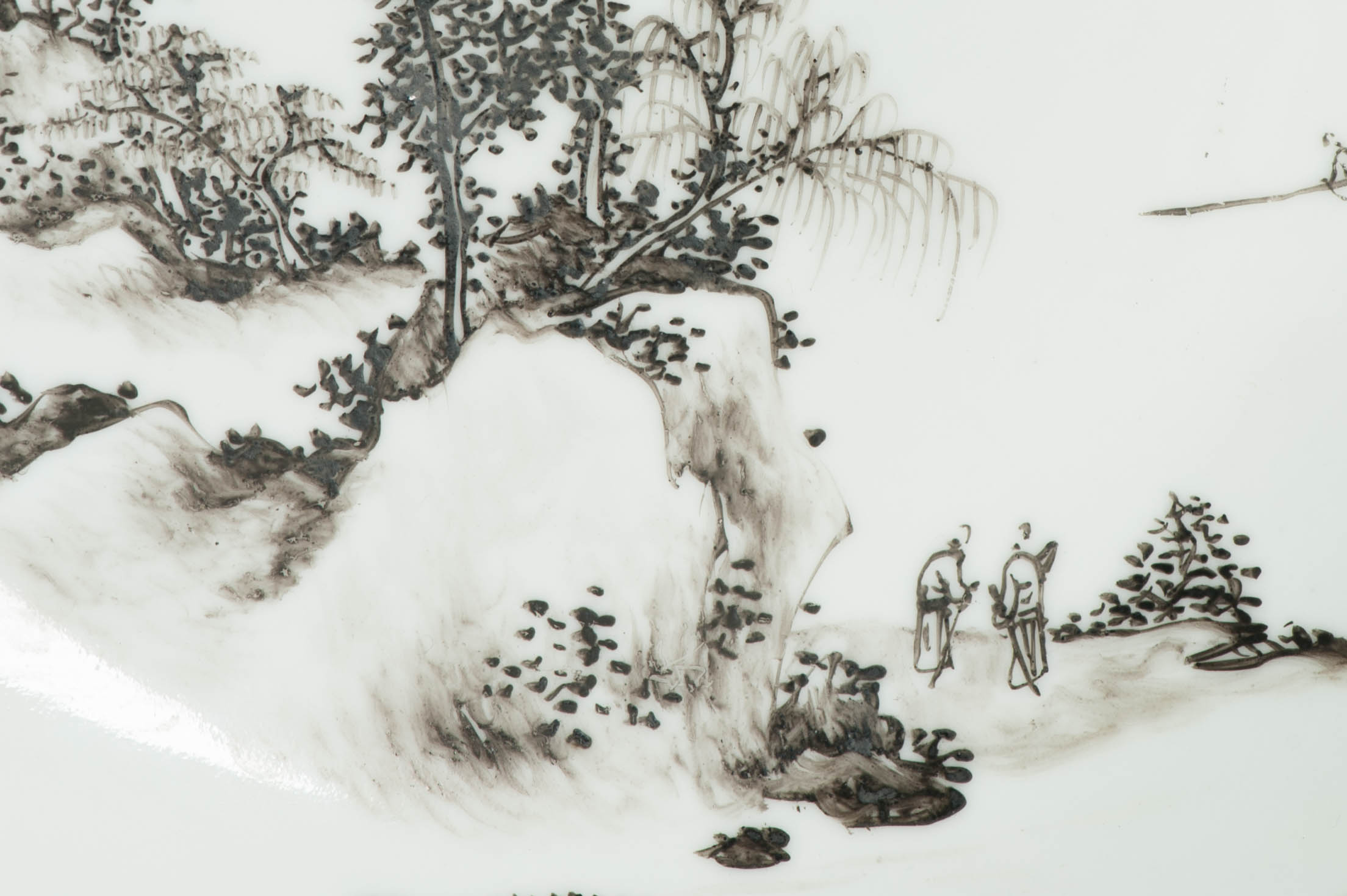 Antique Ca 1930 Republic period Chinese Porcelain plate Qianjiang Cheng Ji Ru - Image 9