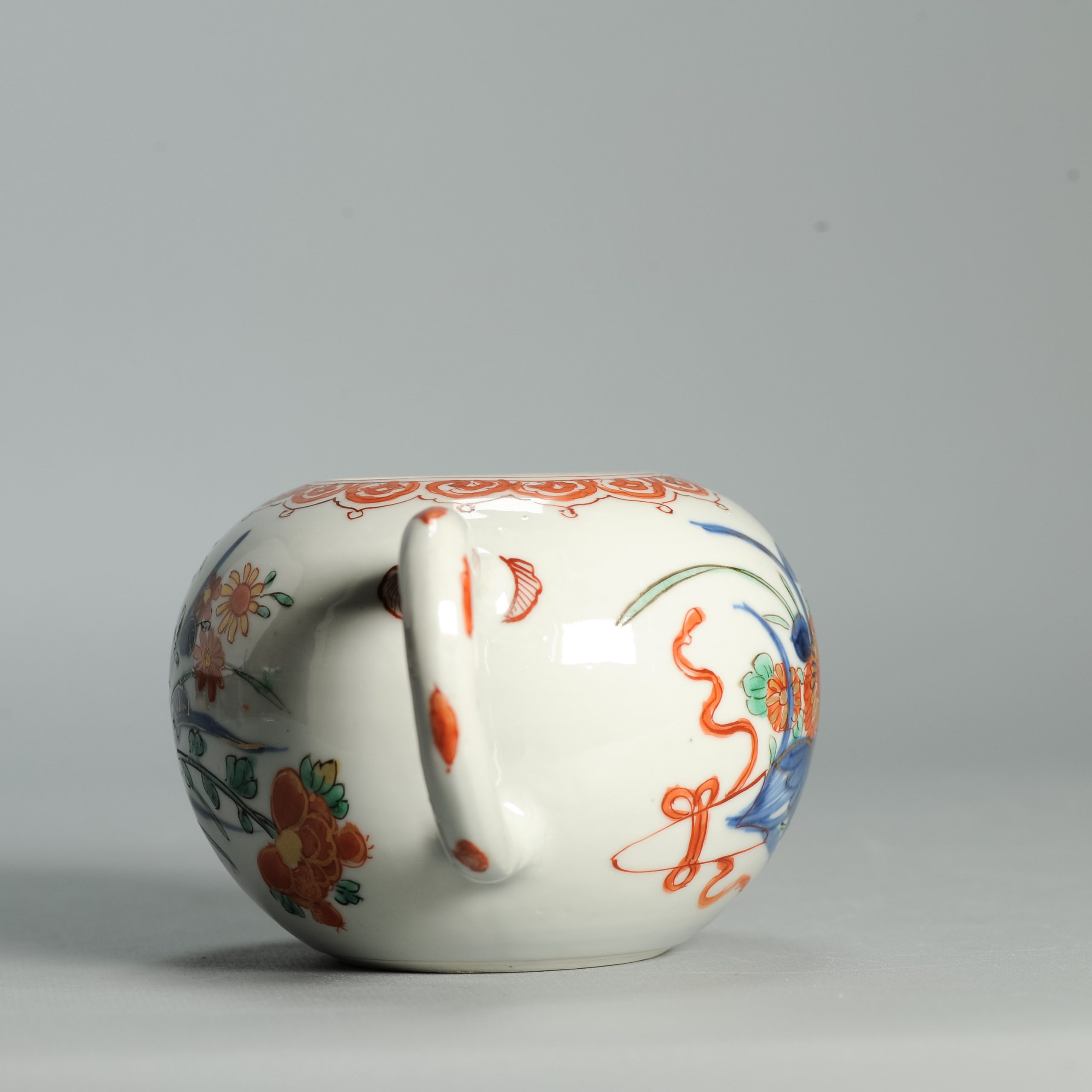 Antique Kangxi Period Ca 1700 Chinese Porcelain Tea pot Imari China Flower - Image 10
