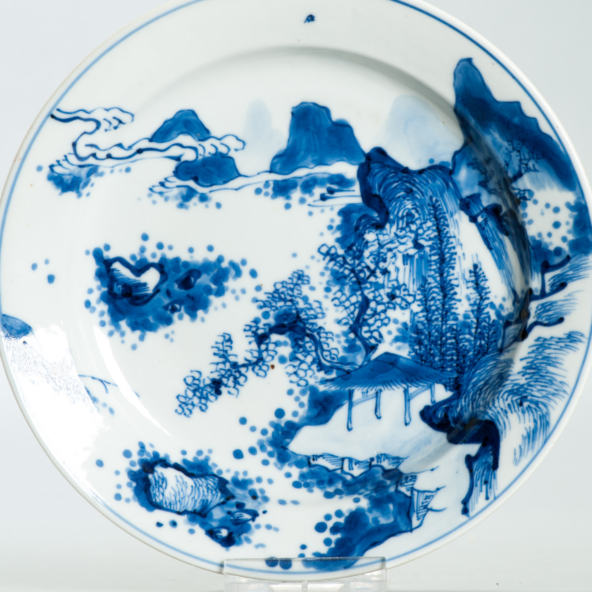 Antique Kangxi period Chinese Porcelain Master of the Rocks Dish Marked - 图片 16