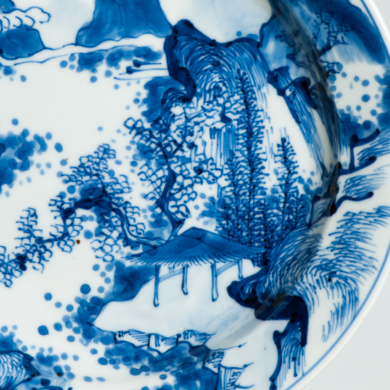 Antique Kangxi period Chinese Porcelain Master of the Rocks Dish Marked - 图片 14