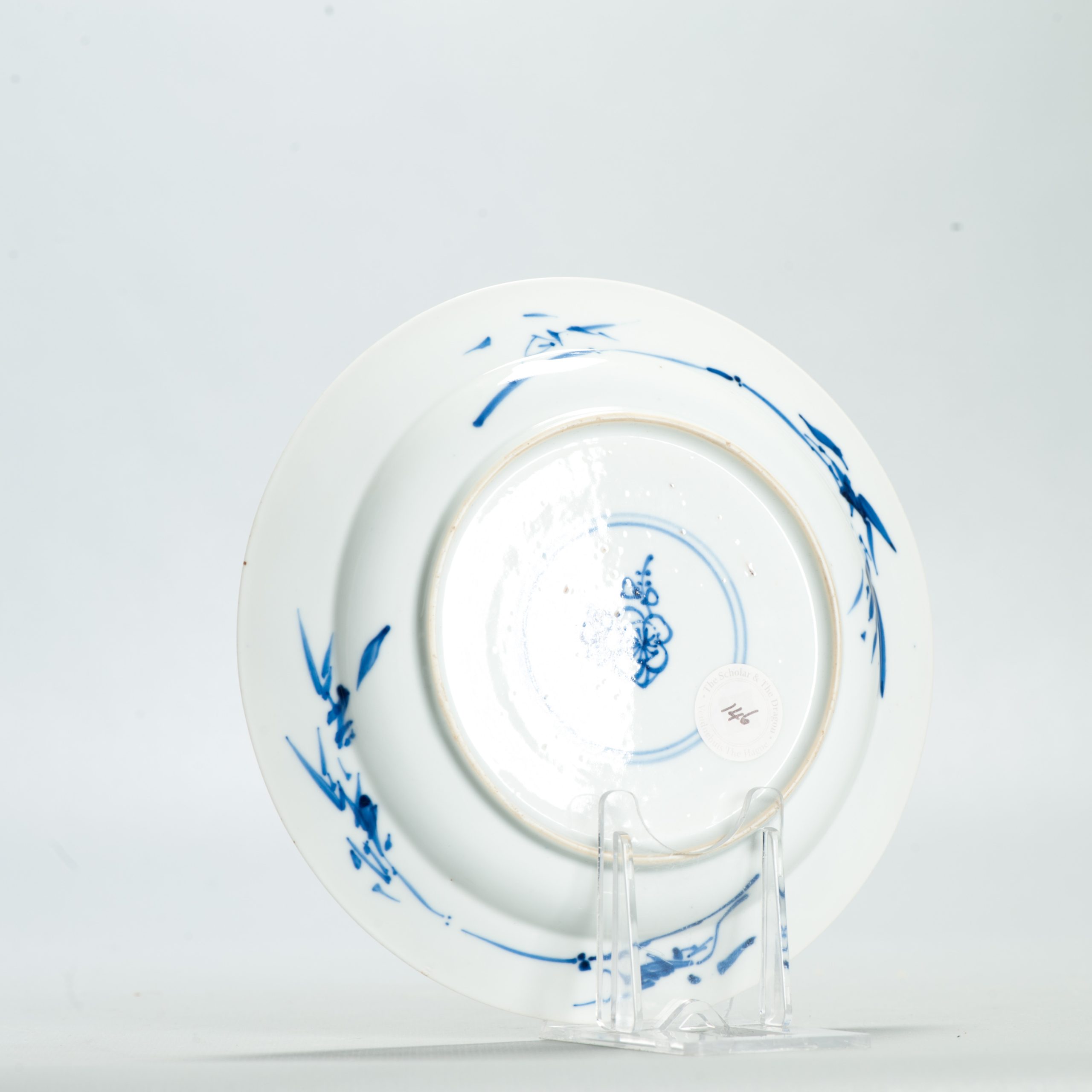 Antique Kangxi period Chinese Porcelain Master of the Rocks Dish Marked - 图片 8