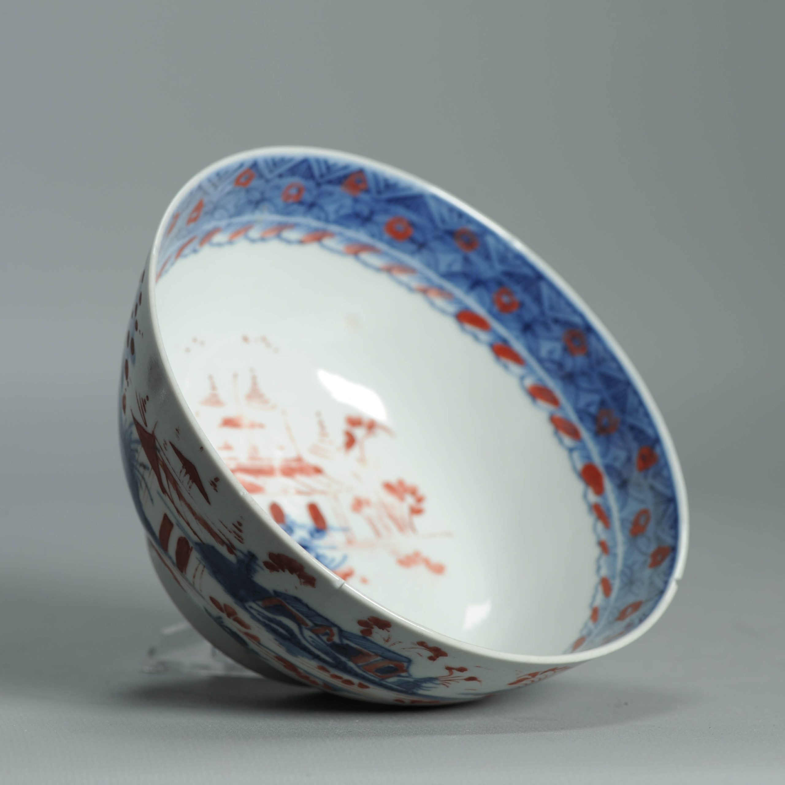 Antique 1720-30 Qing Chinese Porcelain Bowl European Amsterdam Bont Decoration - Image 15