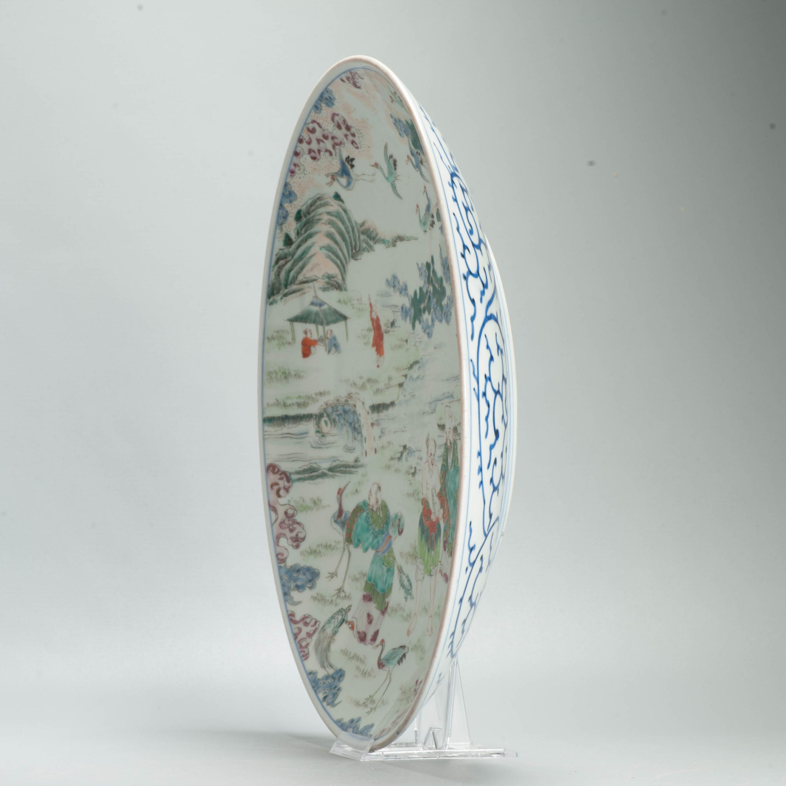 Antique Rare Japanese 19th C Porcelain Edo or Meiji Period Plate Marked BAse - Image 7